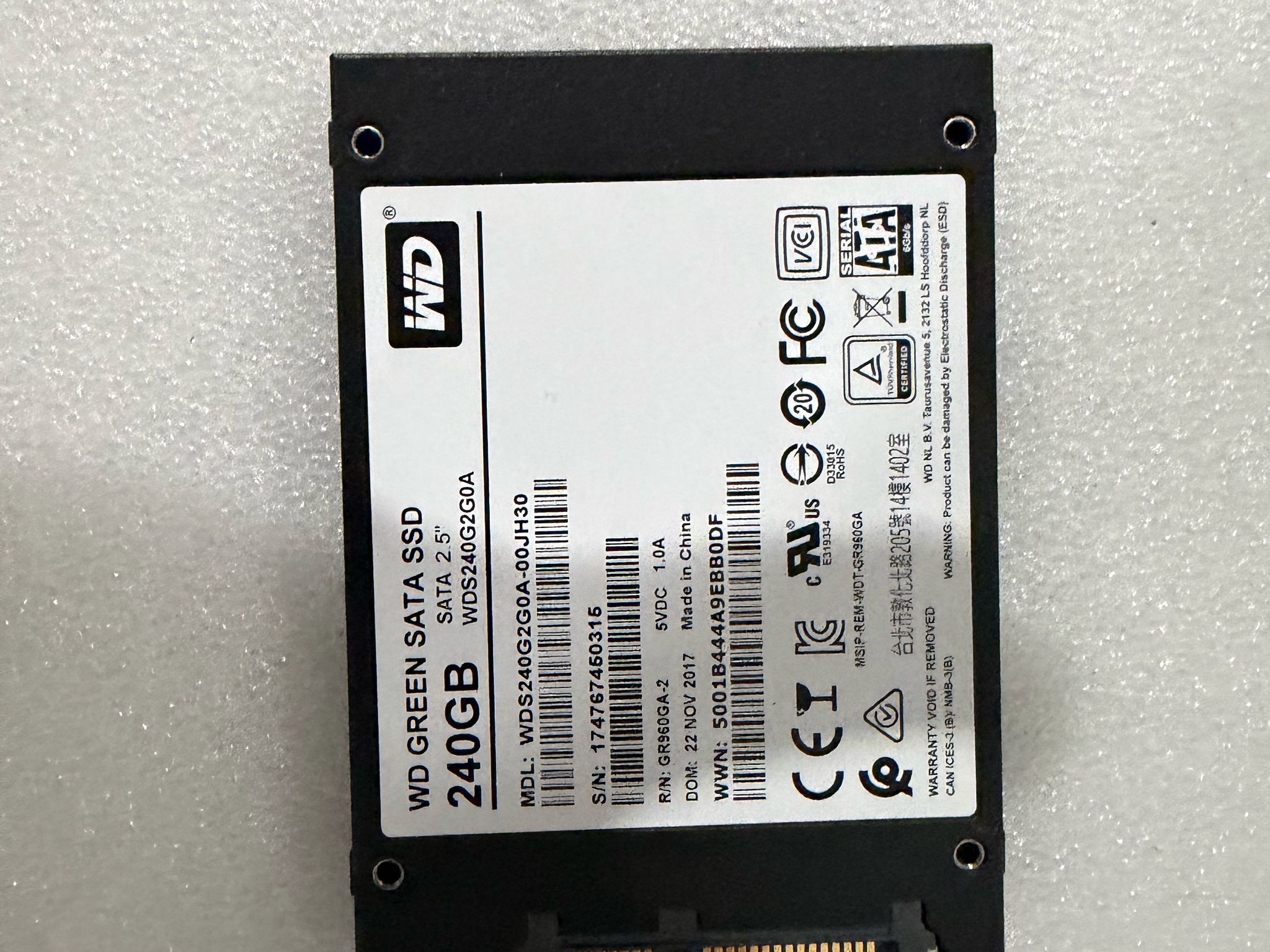 WD Green 240GB SATA SSD Free Shipping