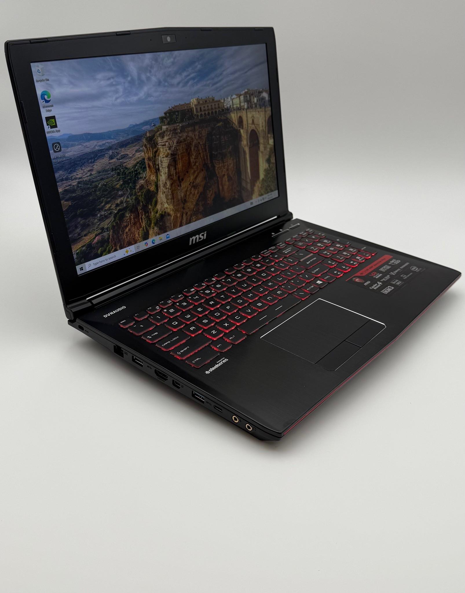 MSI GE62VR Apache PRO Intel i7-6700HQ | 32GB DDR4 | 1TB SSD | NVIDIA GTX 1060