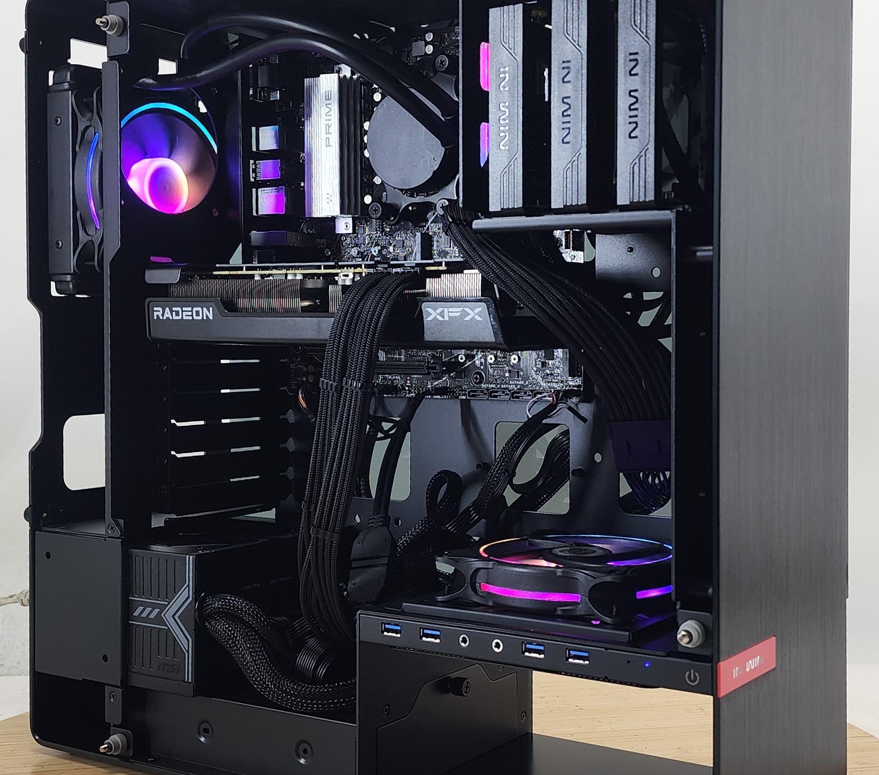 Gaming PC Ryzen 5 7600X 16GB RAM 512GB SSD+2TB HDD RX 7600 XT 16GB Win11 PC