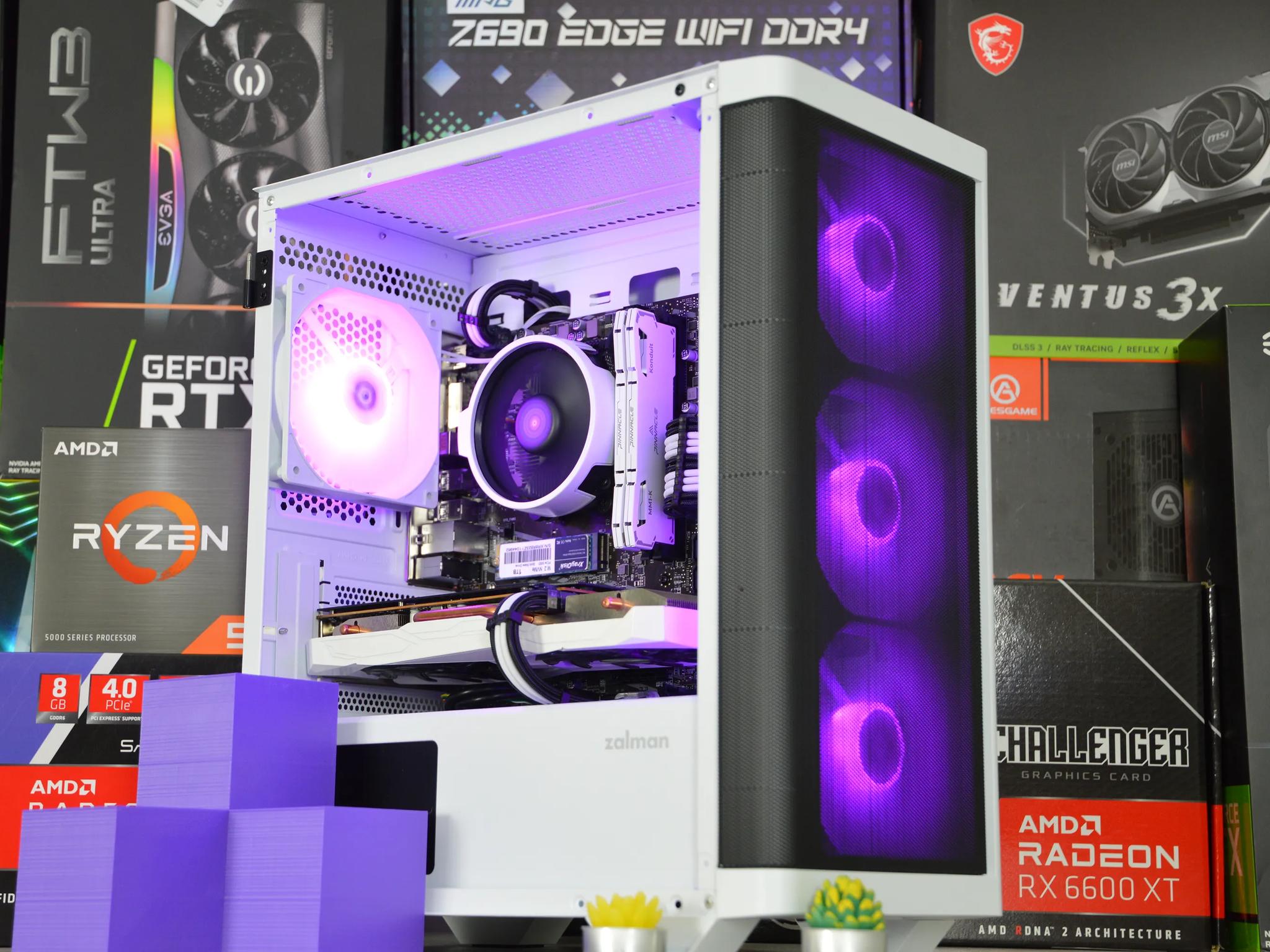☯️☯️| RX 6600XT 8GB | RYZEN 5 5500 | 16GB DDR4 RAM | 1TB NVME SSD | VaporWave |