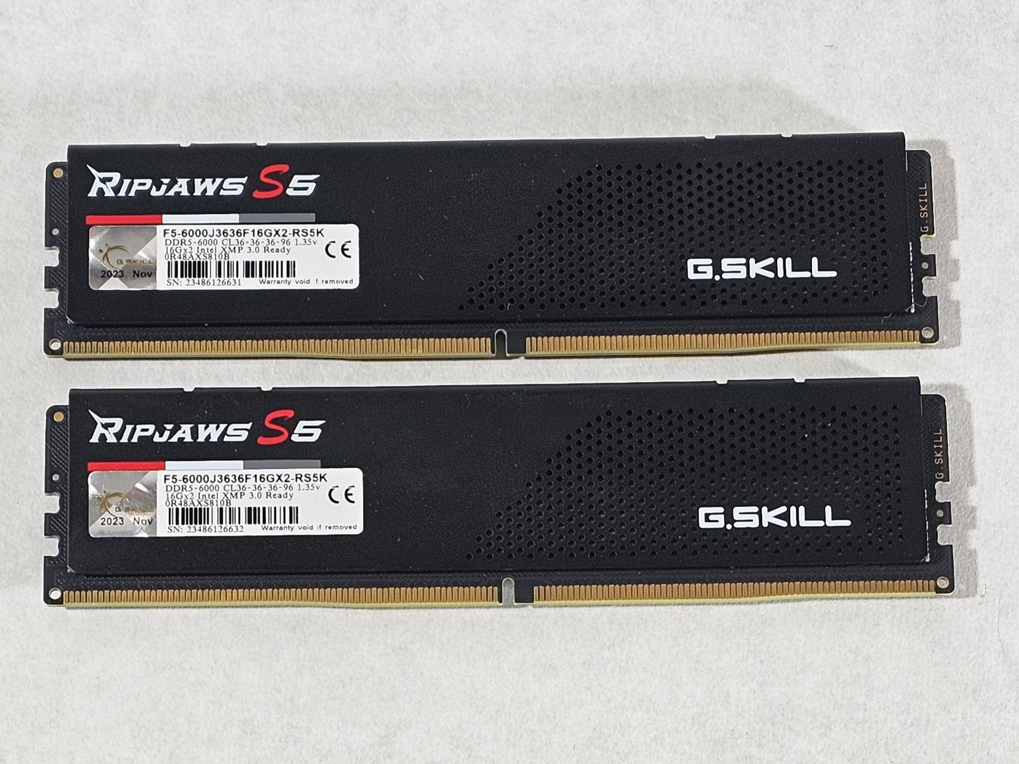 32GB DDR5 (2X16GB) 536 CL36 6000MT/s G.Skill RipJaws S5