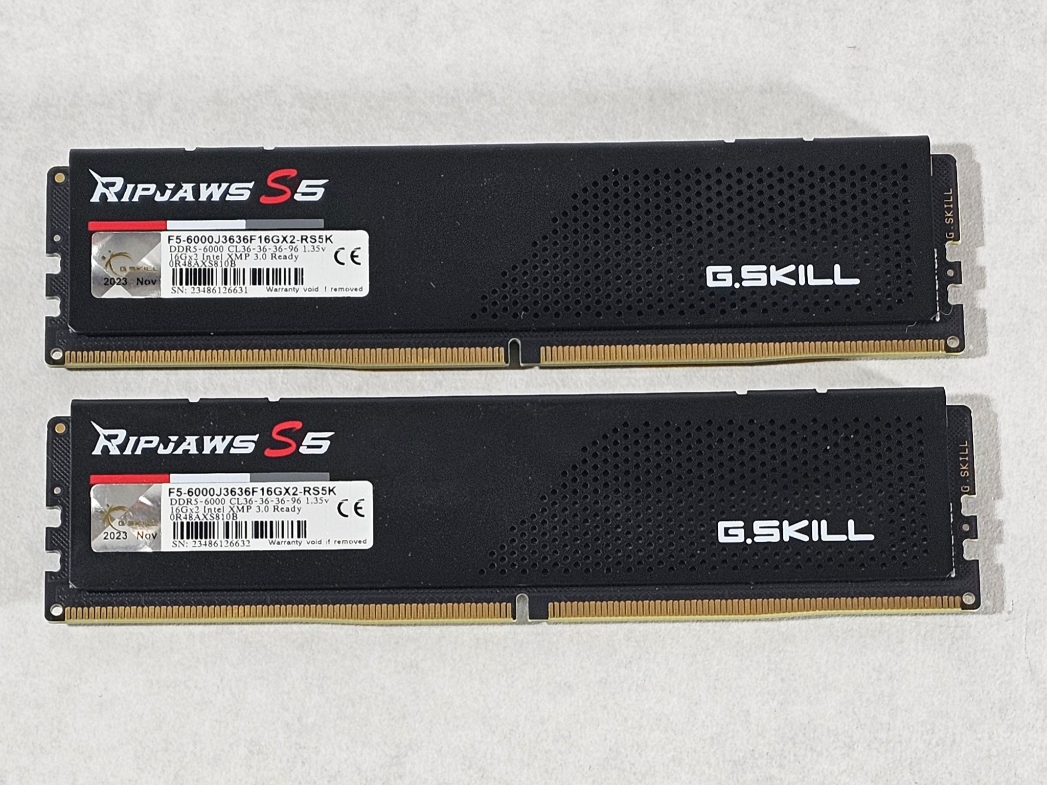 32GB DDR5 (2X16GB) 536 CL36 6000MT/s G.Skill RipJaws S5
