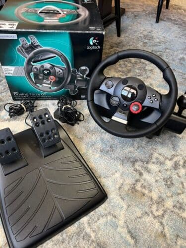 Logitech Driving Force GT Racing Wheel & Pedals w/ Original Box & Manuals