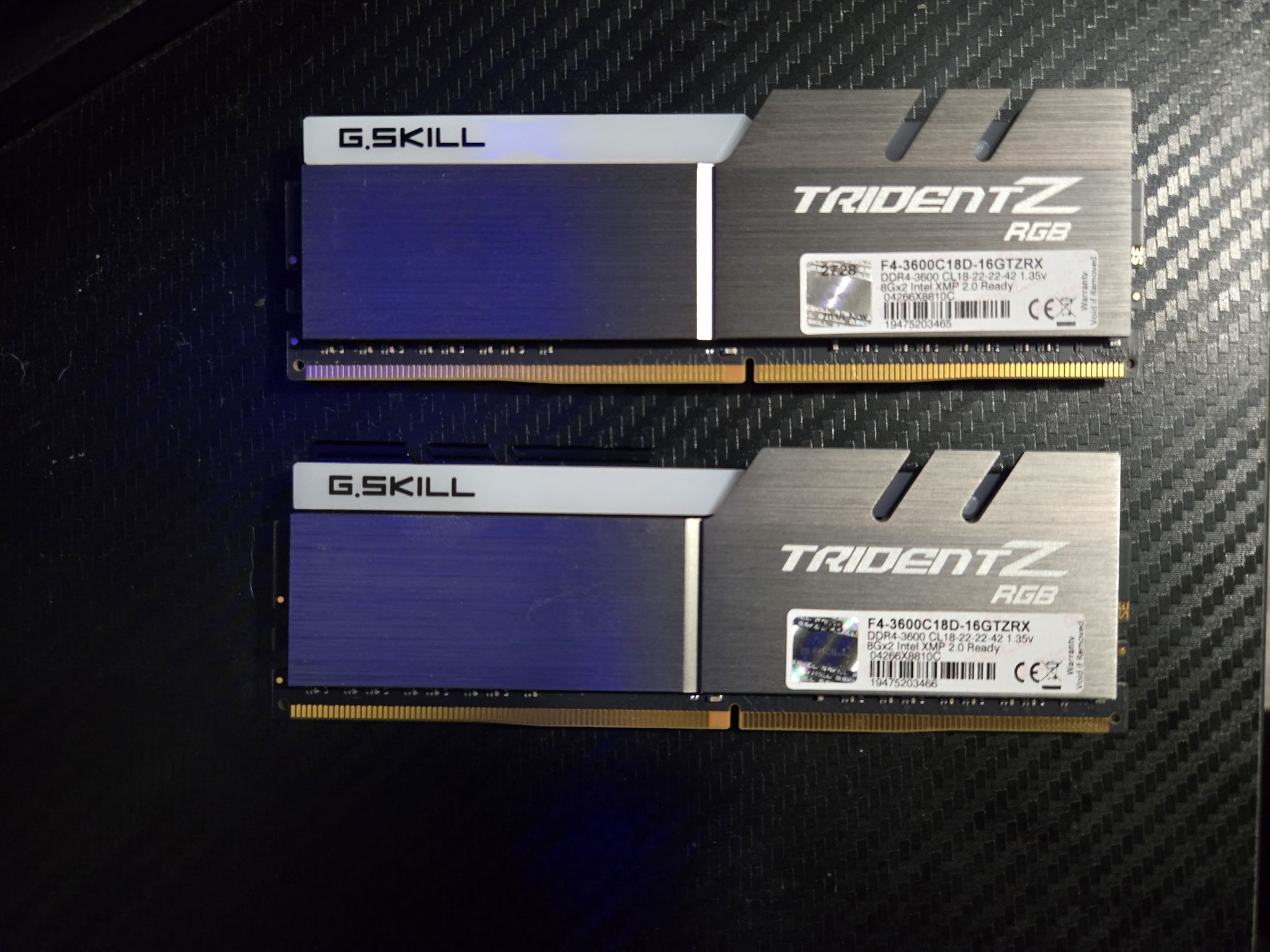 G. Skill Trident Z RGB 16 GB (2 x 8 GB) DDR4-3600 CL18 Memory