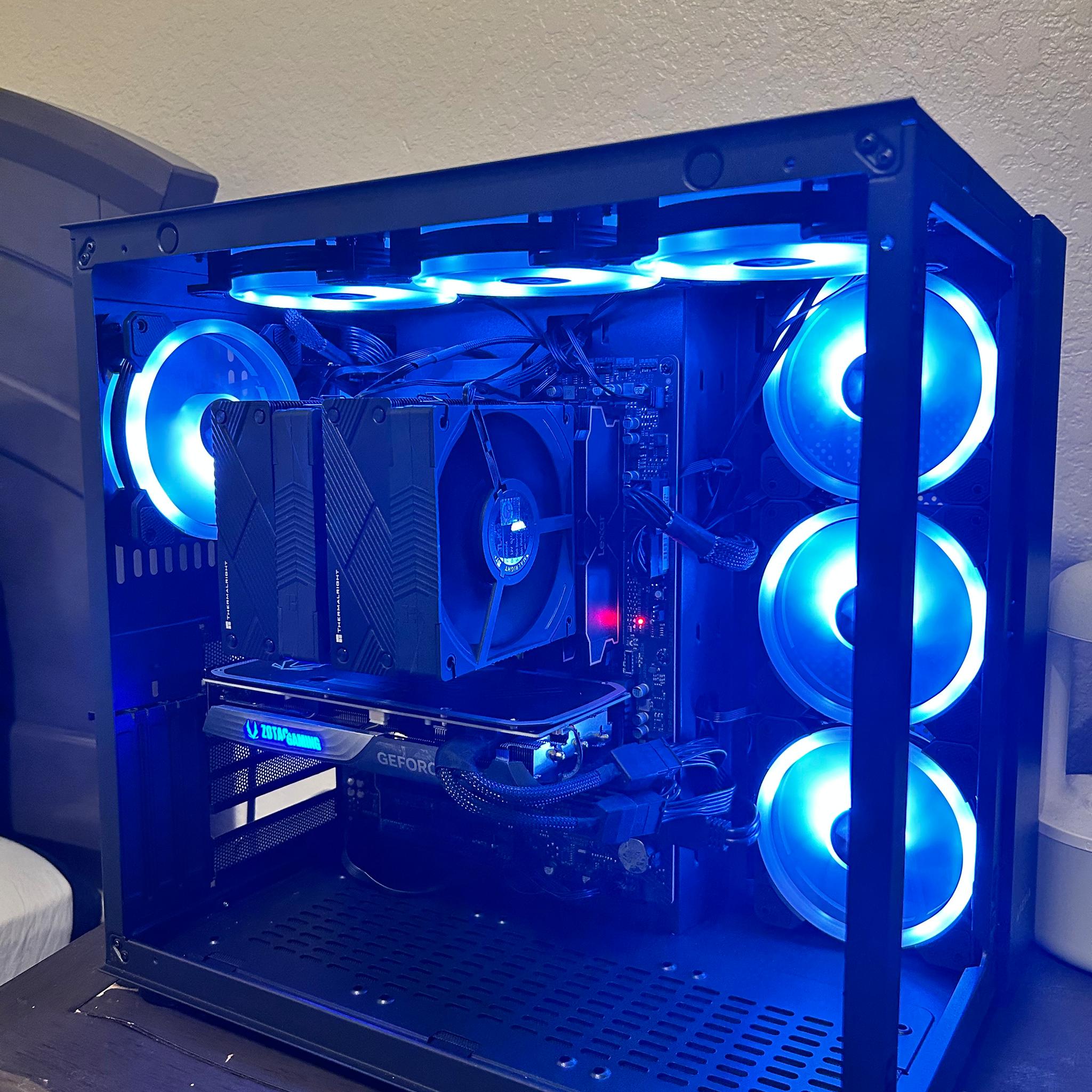 Blue Beauty 💙🦋| Ryzen 7 7700x | Zotac 4070 Super 12GB | Lexar 32GB 6000MTz | GB B650 Aorus Elite