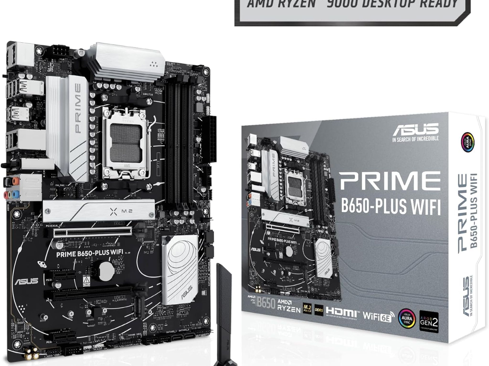 ASUS PRIME B650-PLUS WIFI AMD B650 AM5 Ryzen™ Desktop 9000 8000 & 7000 ATX motherboard