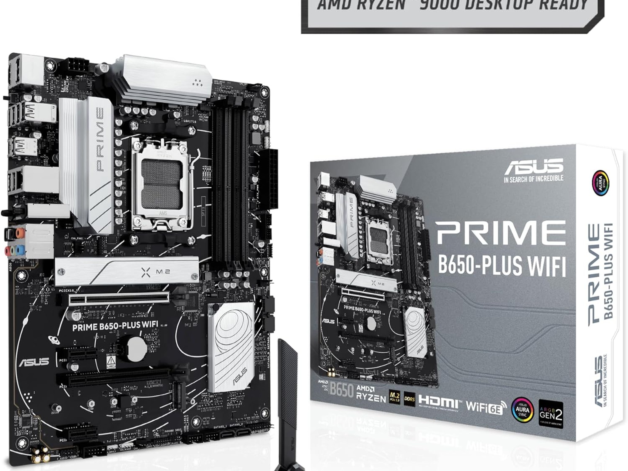 ASUS PRIME B650-PLUS WIFI AMD B650 AM5 Ryzen™ Desktop 9000 8000 & 7000 ATX motherboard