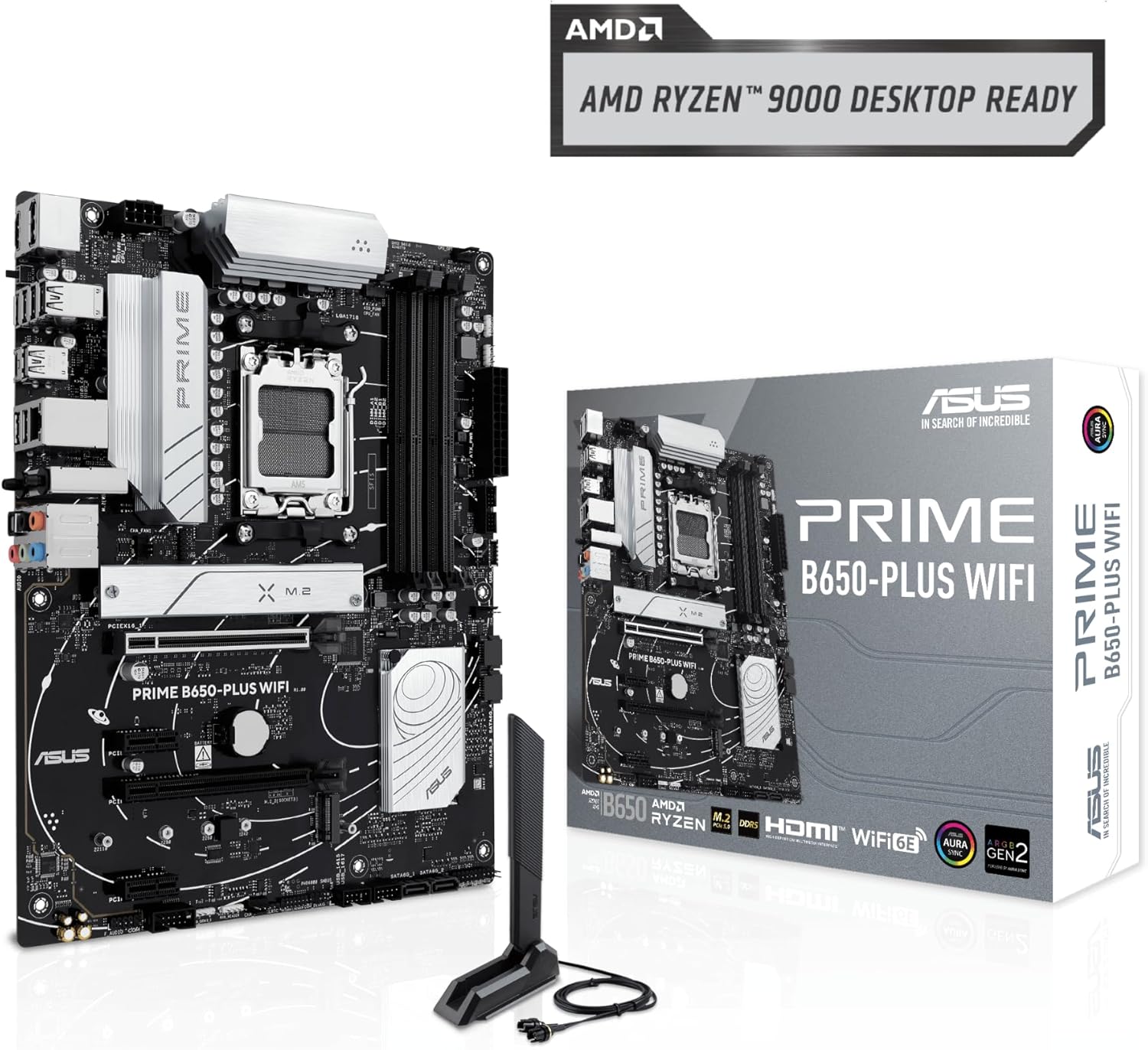 ASUS PRIME B650-PLUS WIFI AMD B650 AM5 Ryzen™ Desktop 9000 8000 & 7000 ATX motherboard