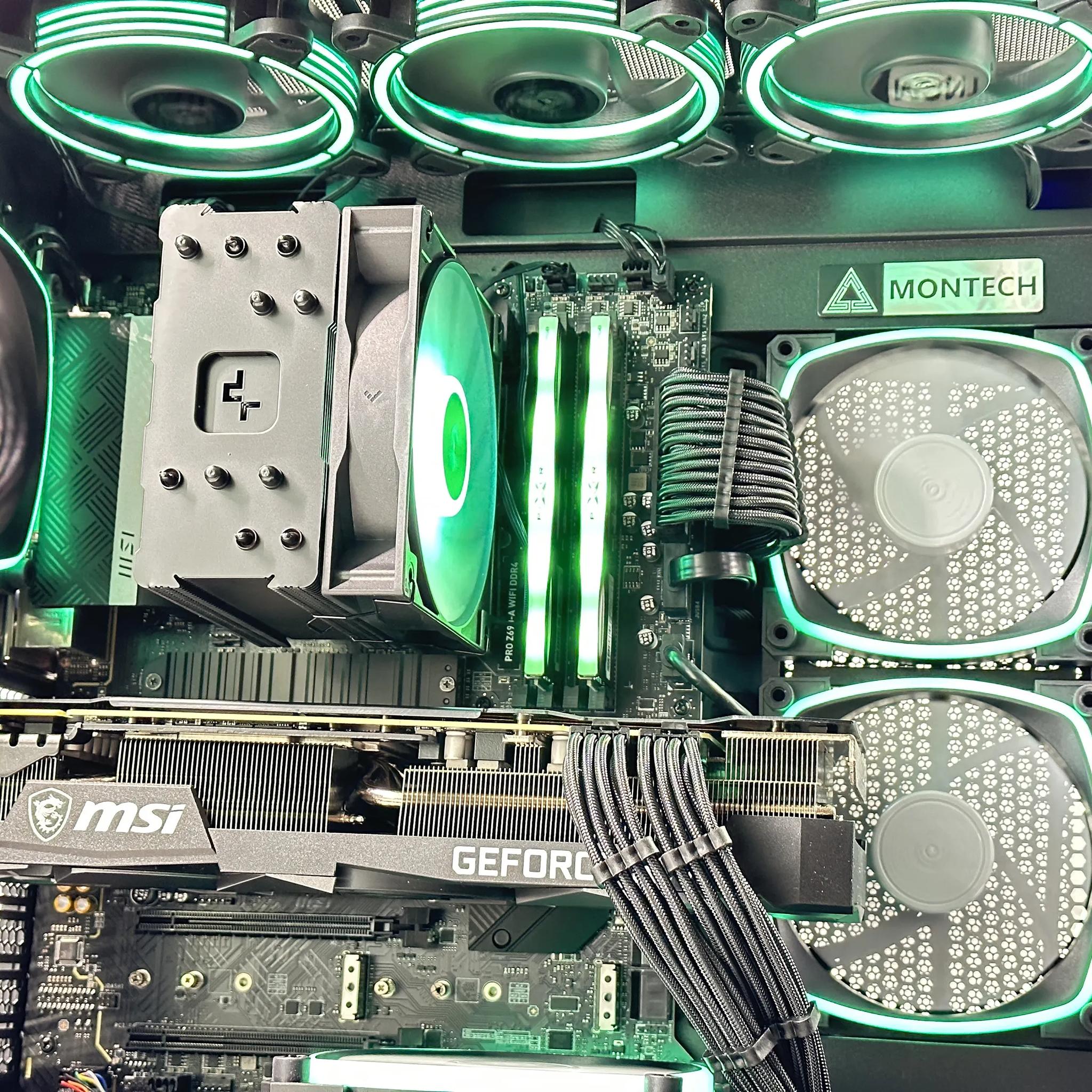 💚✳️Green Star❇️Extreme Gaming PC❇️Nvidia RTX 3090 24GB❇️Intel i7-12700KF 12core❇️32GB DDR4❇️2TB SSD