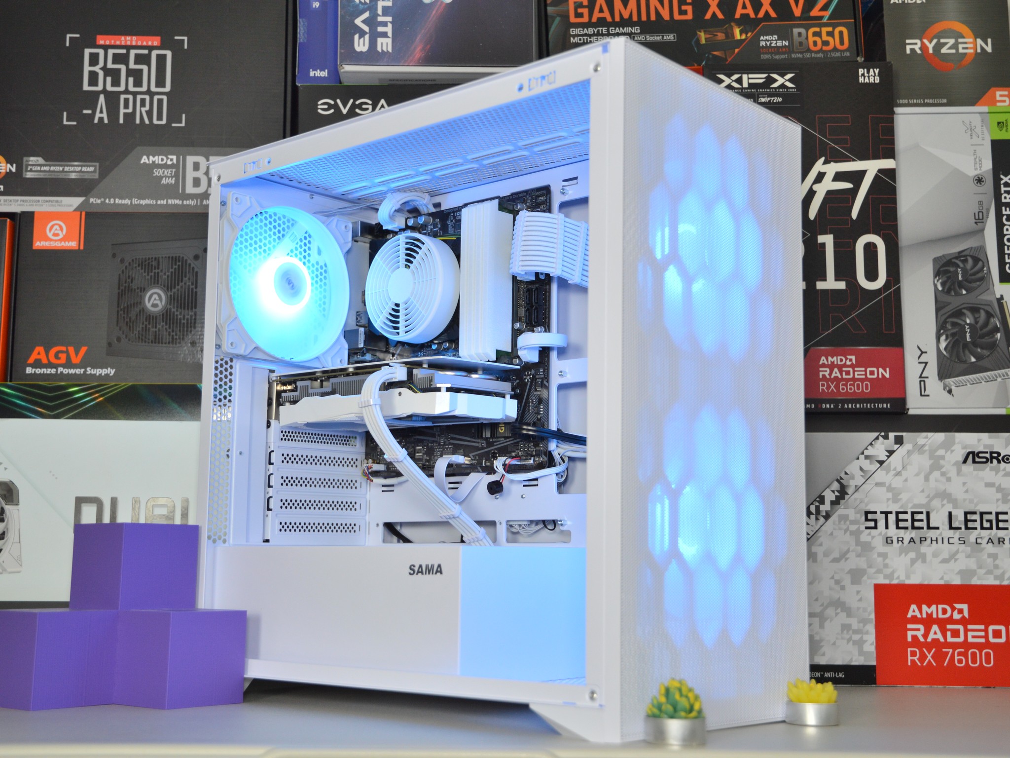 🧊🧊| RTX 2060 SUPER 6GB | INTEL i3-10100 | 16GB DDR4 RAM | 1 TB Storage | Ice Box 3.0 |