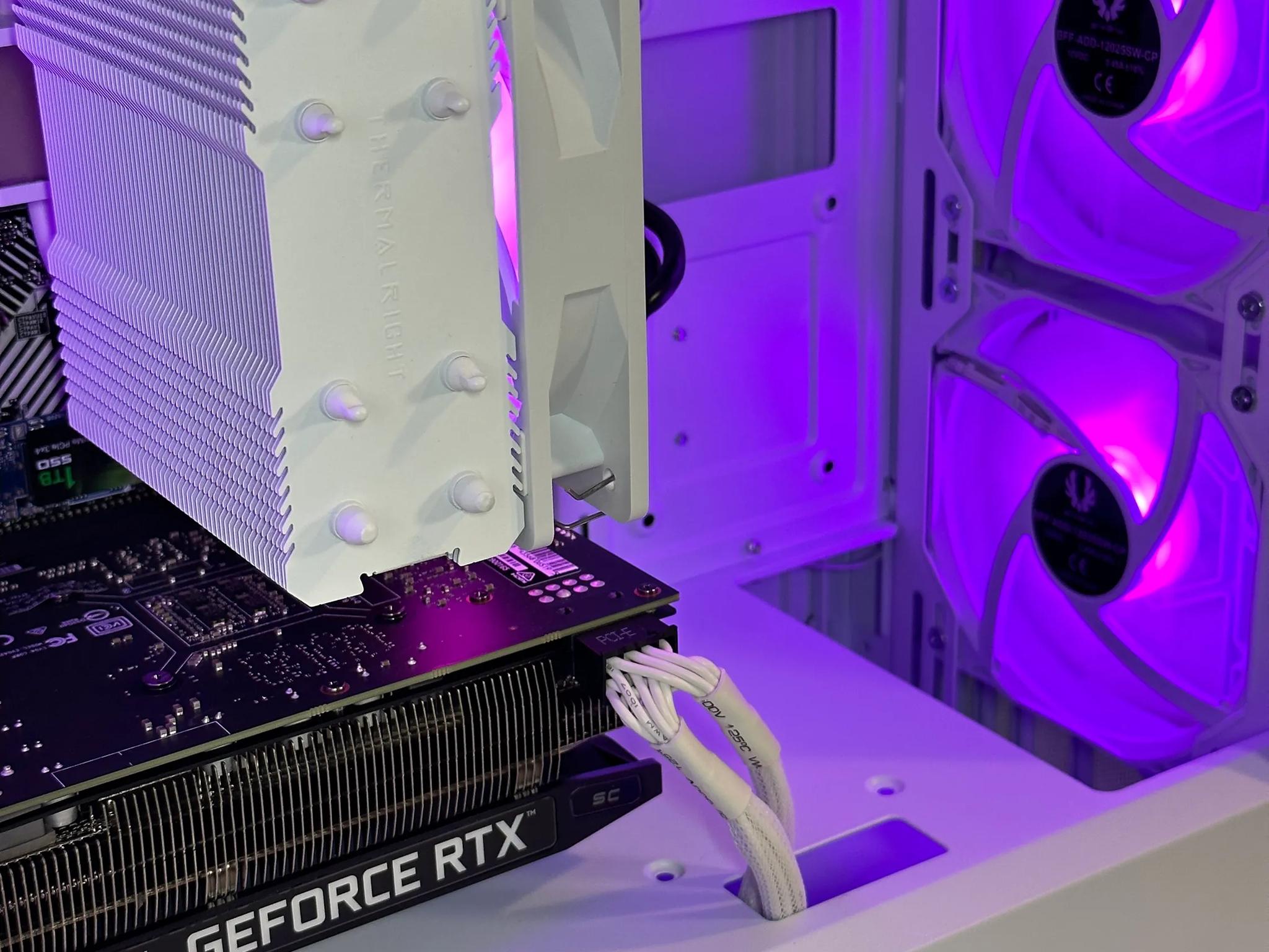 AMD Ryzen 5 5500/ RTX 2060 6GB Custom White RGB Gaming PC Bundle W/Keyboard/Mouse/Headset & Mic