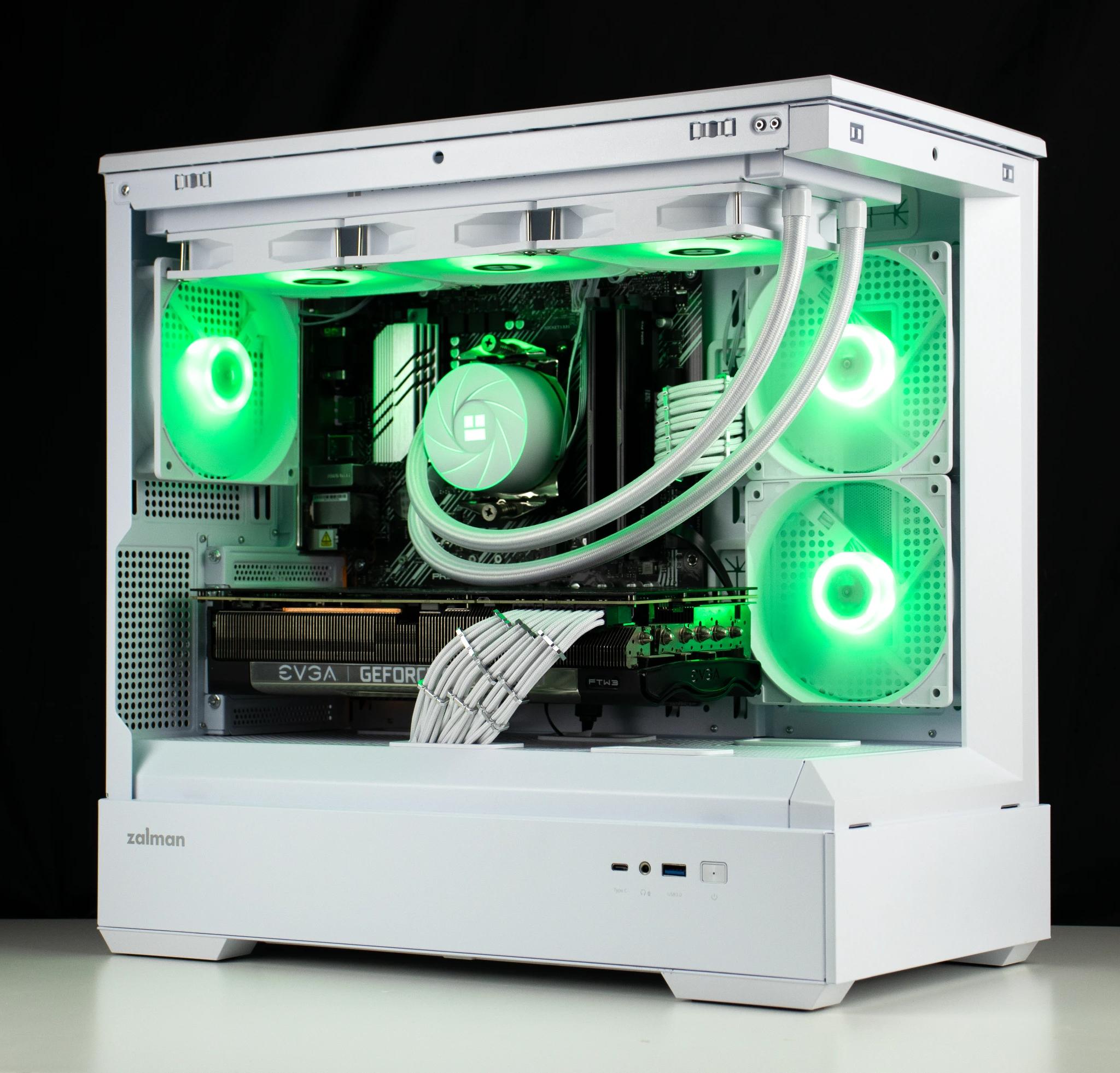 ❄️🧊💎- Whiteout 1440P Gaming PC | RTX 3080, Ryzen 7 5700X, 32GB RAM, 1TB NVMe SSD ❄️🧊💎