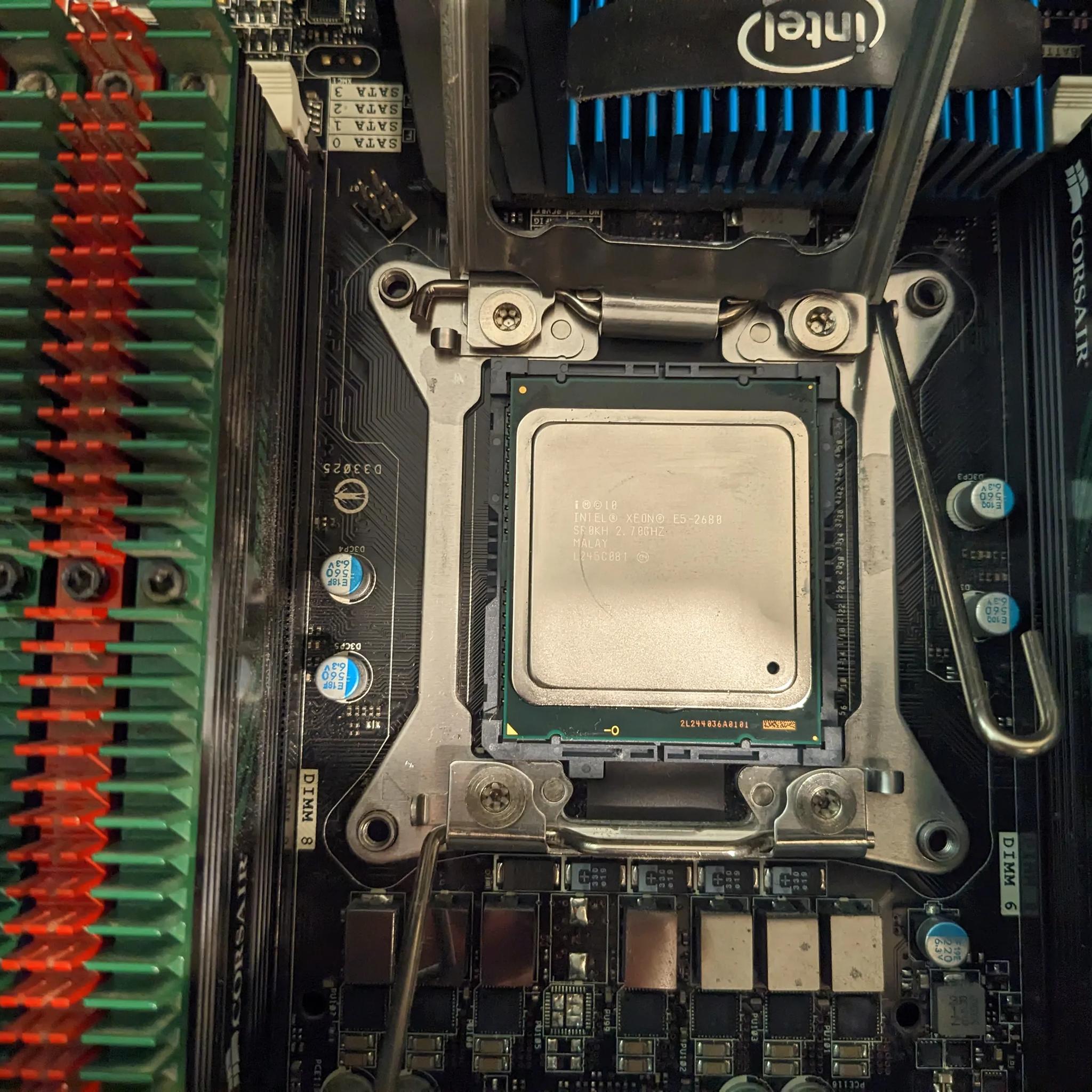 Intel x79 Motherboard Combo 8c/16t 24gb DDR3