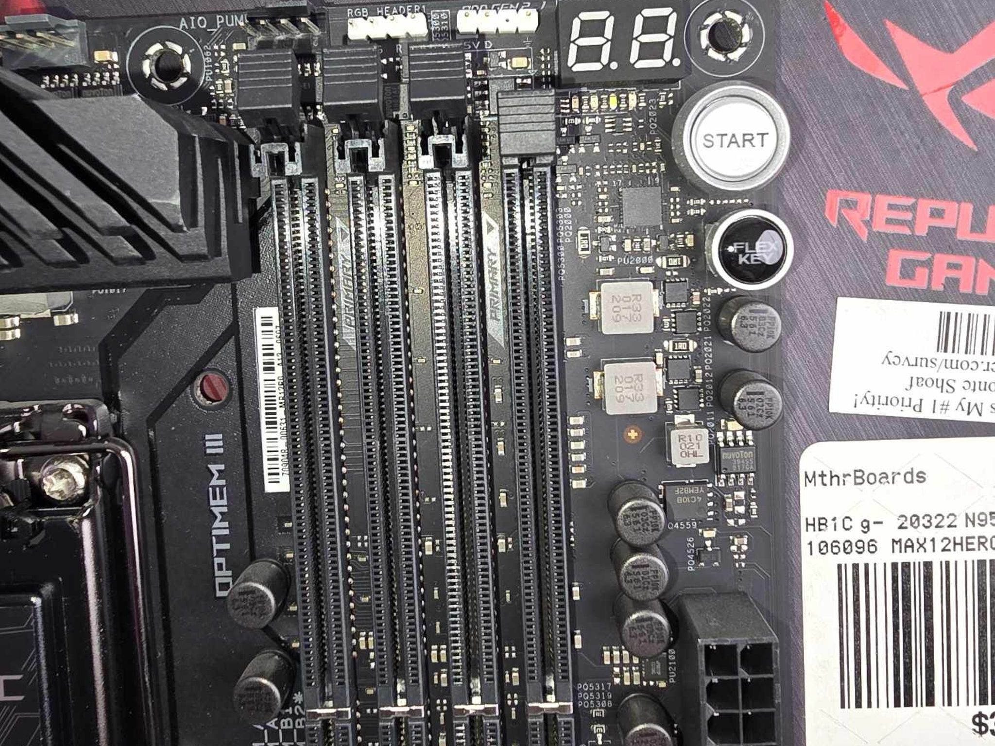 Asus ROG Maximus XII Hero (Wi-Fi) Z490 LGA 1200 ATX Motherboard Intel