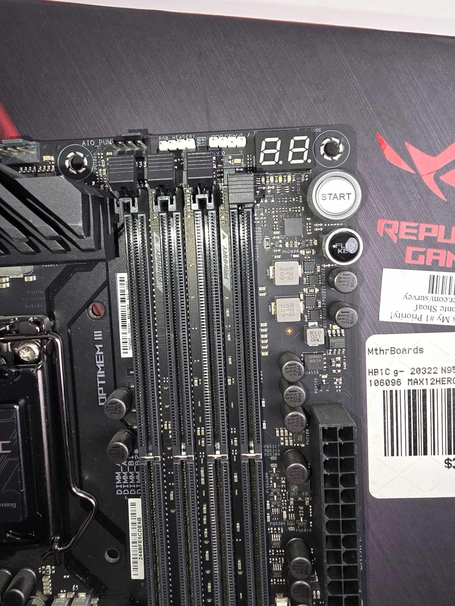 Asus ROG Maximus XII Hero (Wi-Fi) Z490 LGA 1200 ATX Motherboard Intel