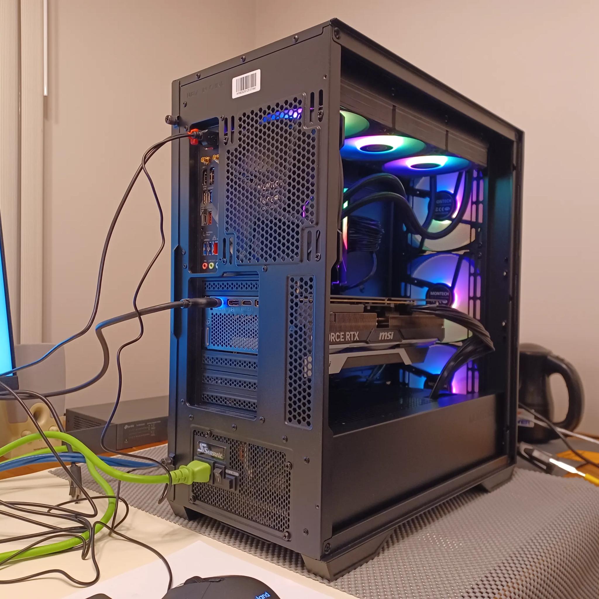 [model012unit1] 4K Gaming Mid-Tower (RTX 4080 Super + Ryzen 7 7800X3D + 64GB DDR5)