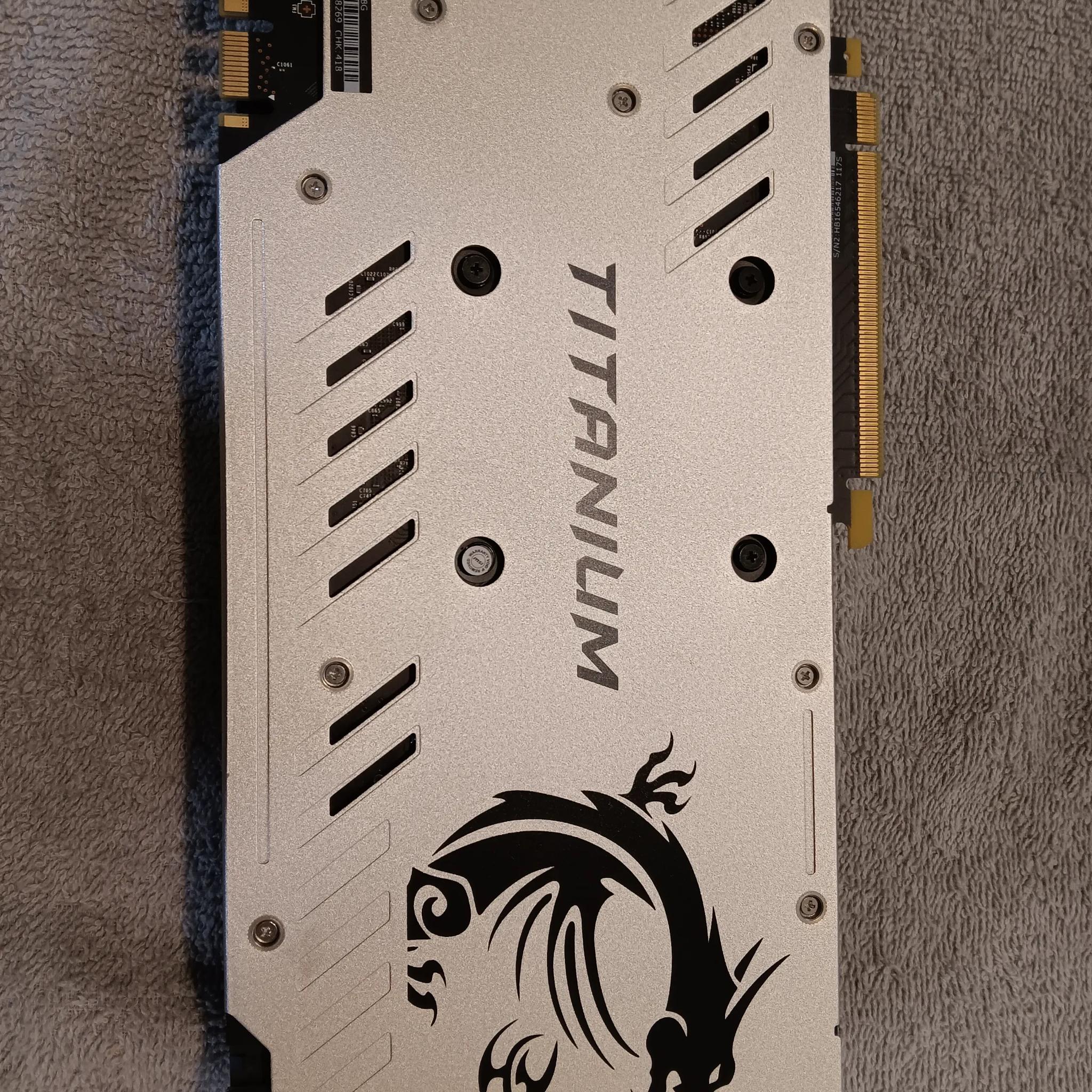 MSI GeForce GTX-1070ti Titanium Edition 8GB DDR5 RAM Like New