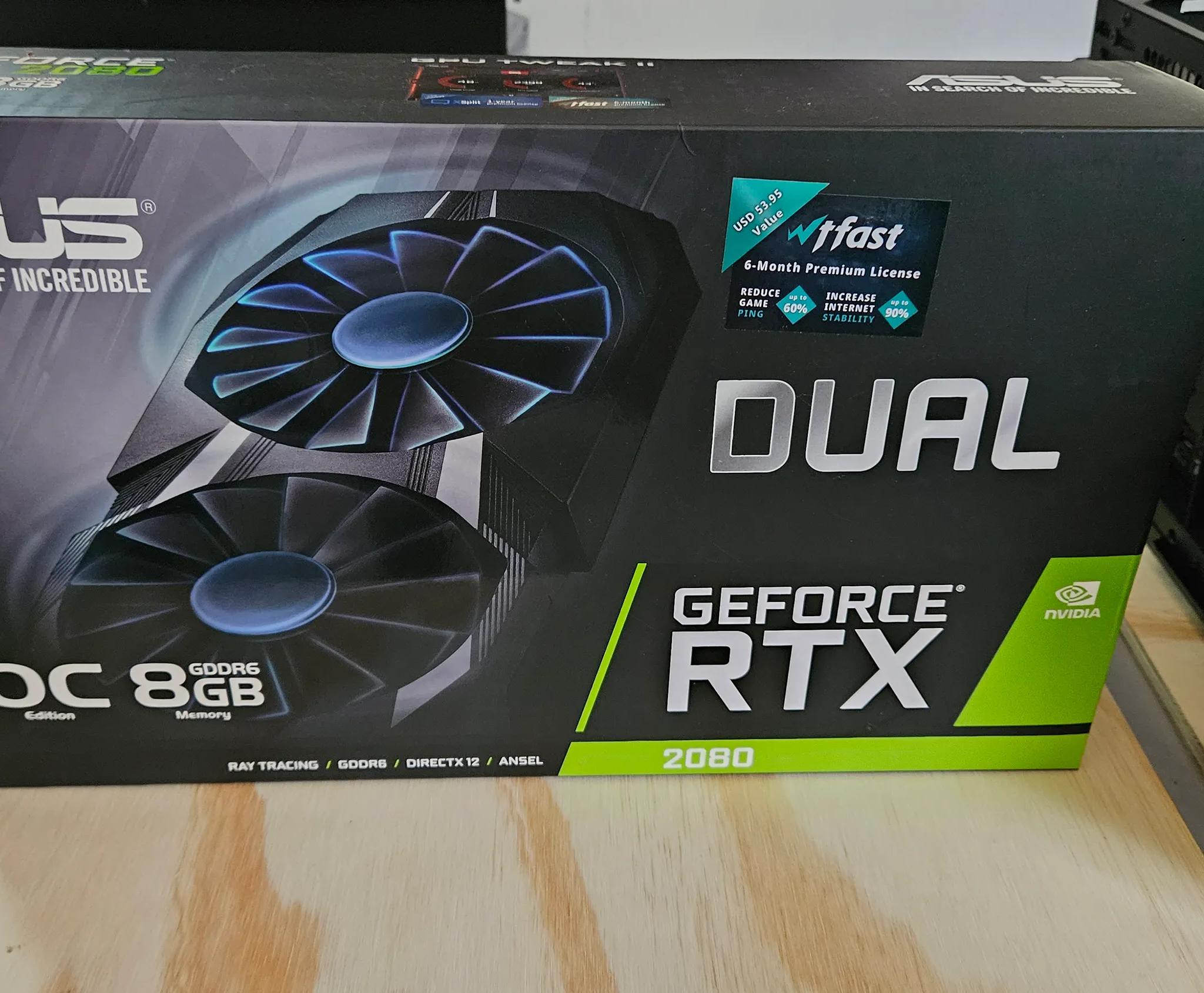 ASUS GeForce® RTX 2080 8GB Dual-fan OC Edition GDDR6