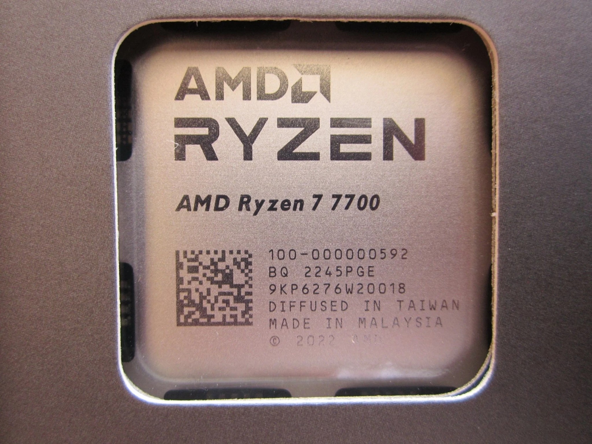 NEW! AMD Ryzen 7 7700 - 8-Core 3.8/5.3 GHz AM5 CPU w/Wraith Prism RGB Cooler