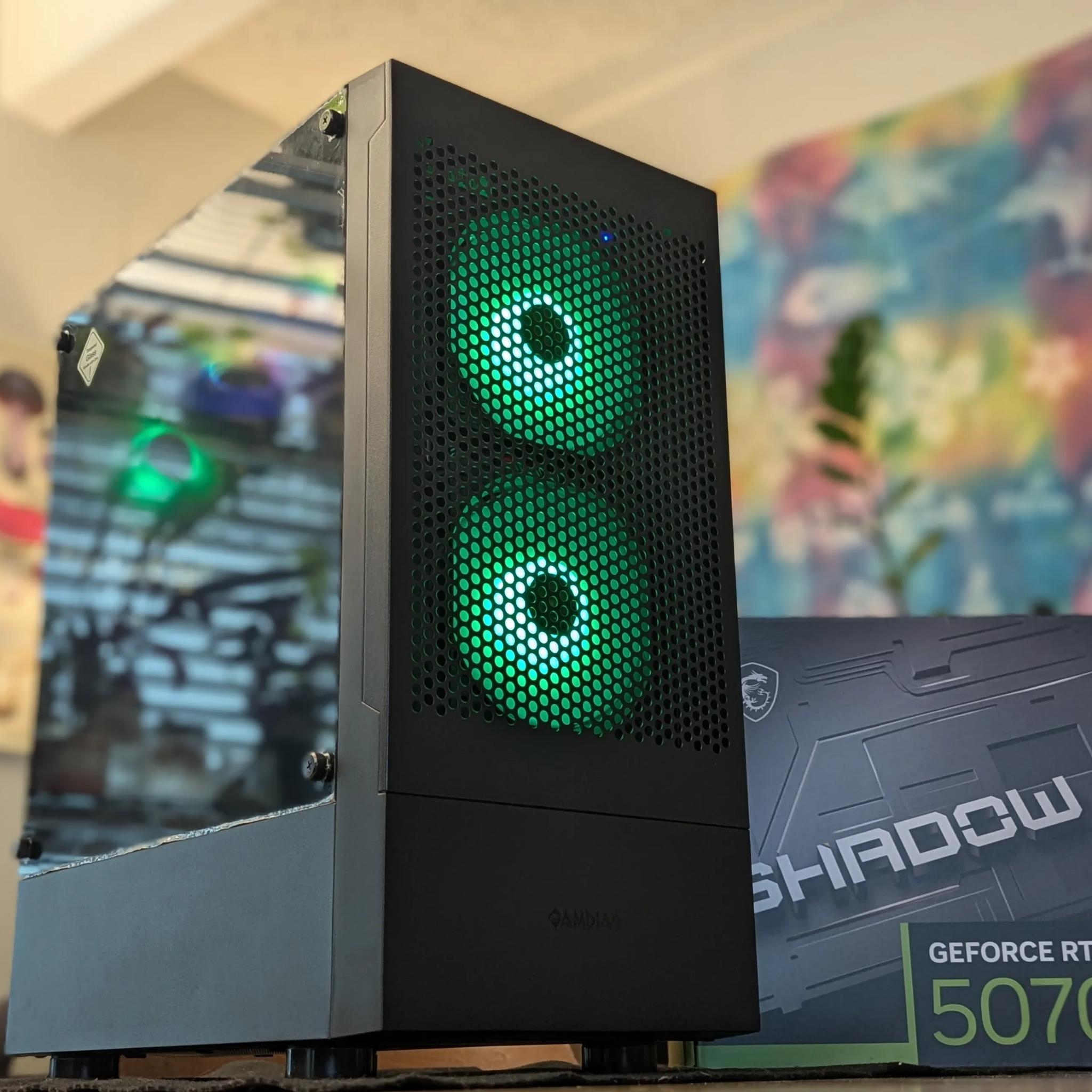 🖤 Ignysa – Sleek RTX 5070 Gaming Rig | 7700 + DDR5 + NVMe Gen4 ⚙️🔥
