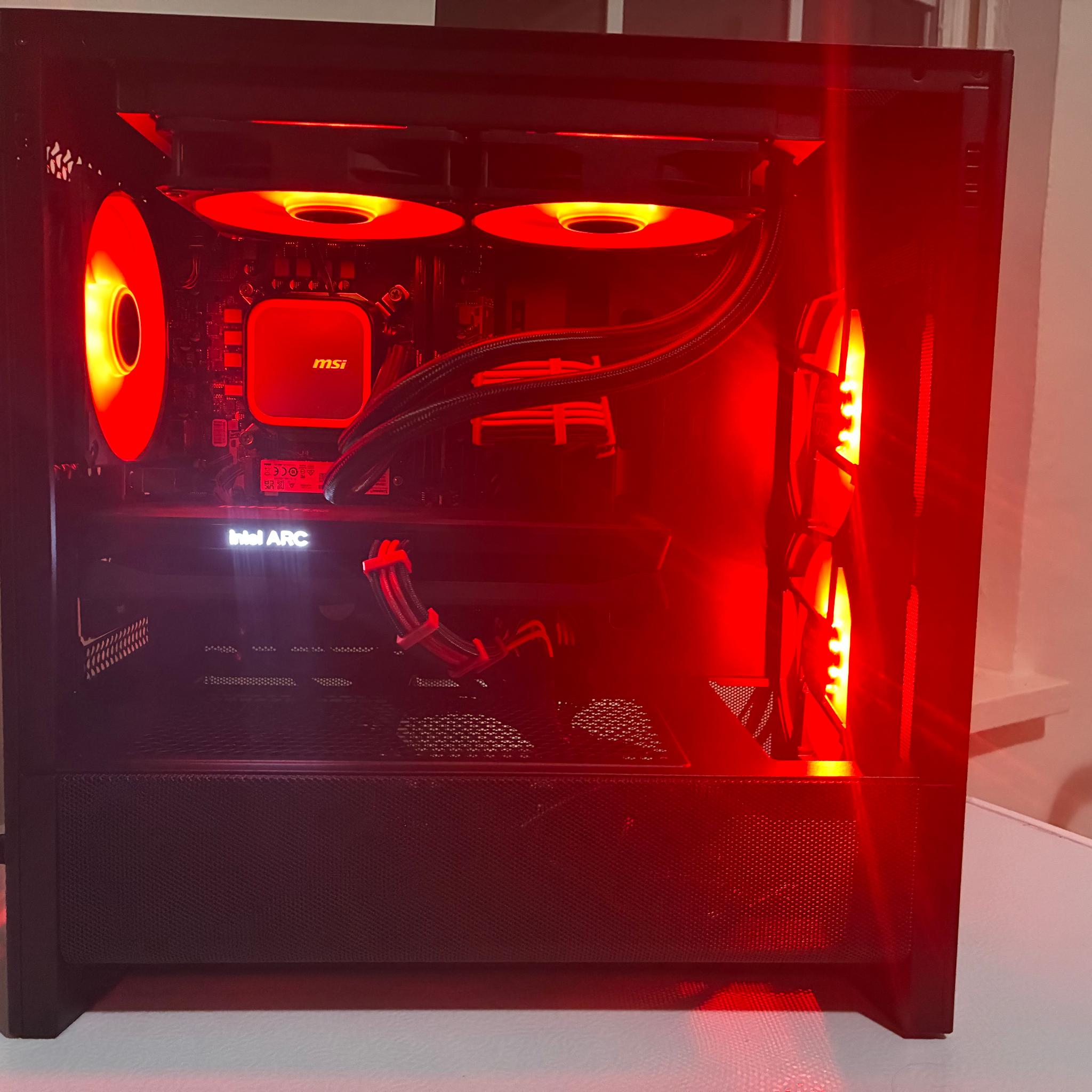 All Intel 1080P Gaming PC: B580 12GB | I5-13400F | 32GB RAM | 1TB Storage | 650W PSU | Micro-ATX
