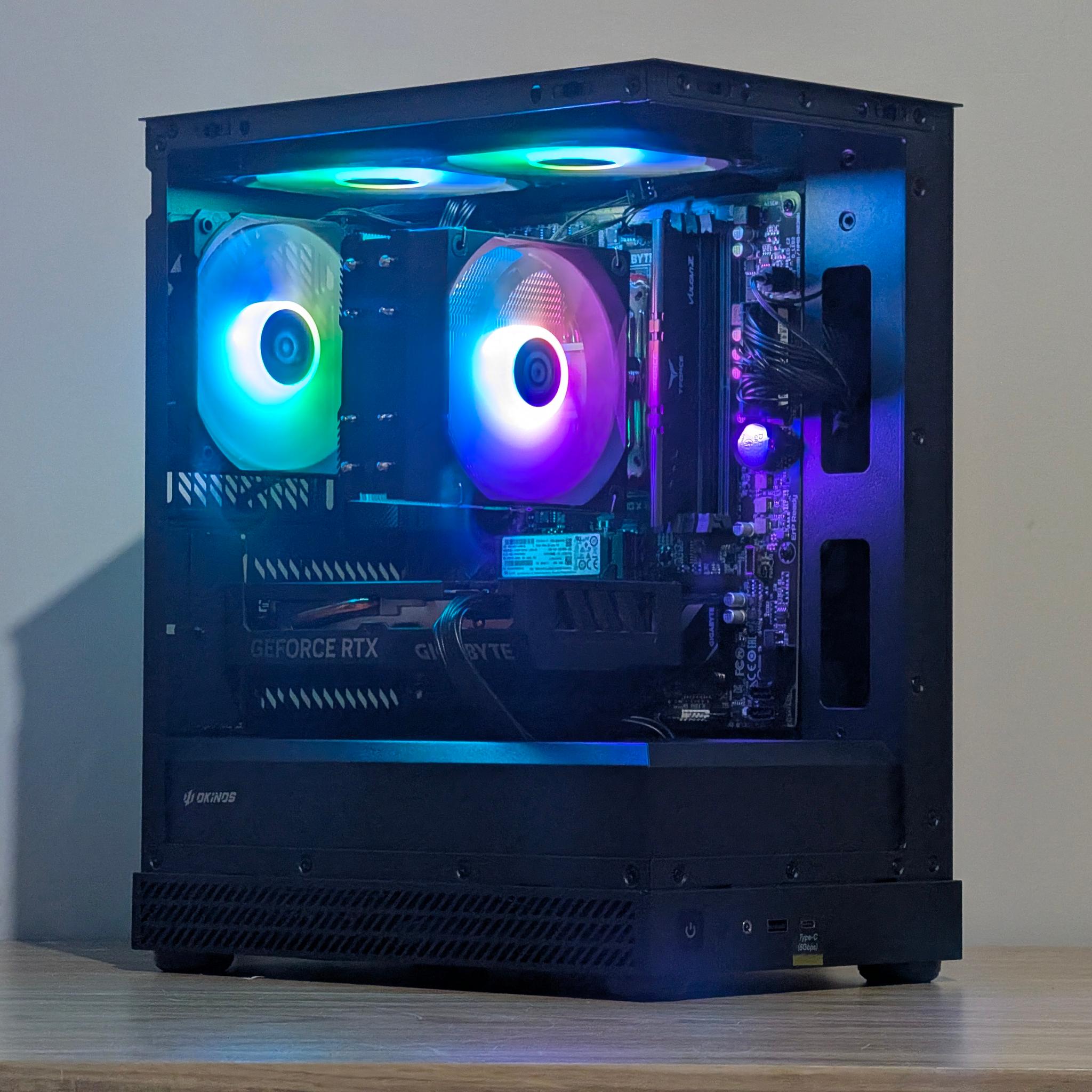 🌈🖤Ryzen 5 5500 | RTX 4060 | 1TB SSD | Gaming PC🖤🌈