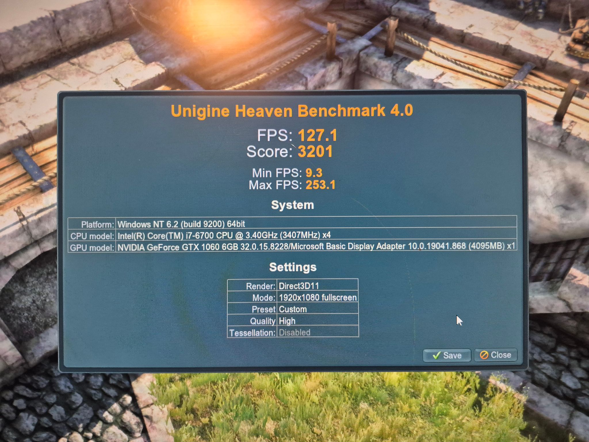 Copy of 120 FPS Foi7-6700, 16GB RAM, 512GB SSD, GTX 1060 6GB, Win10