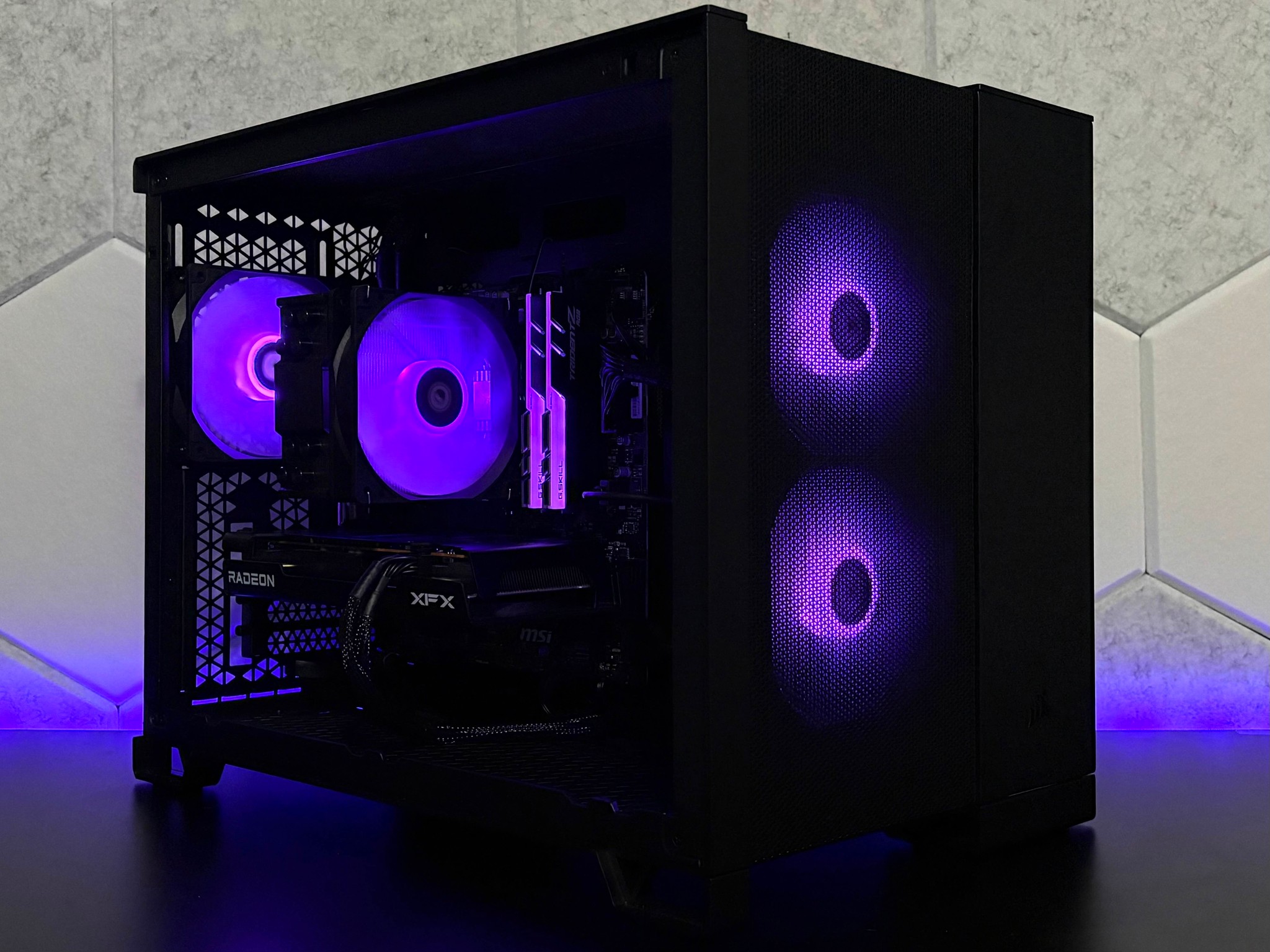 💜🖤 RX 7600 | Ryzen 5 3600 🖤💜| 16GB DDR4 | 1TB NVME | WIFI 5 | 1080p Budget Gaming PC