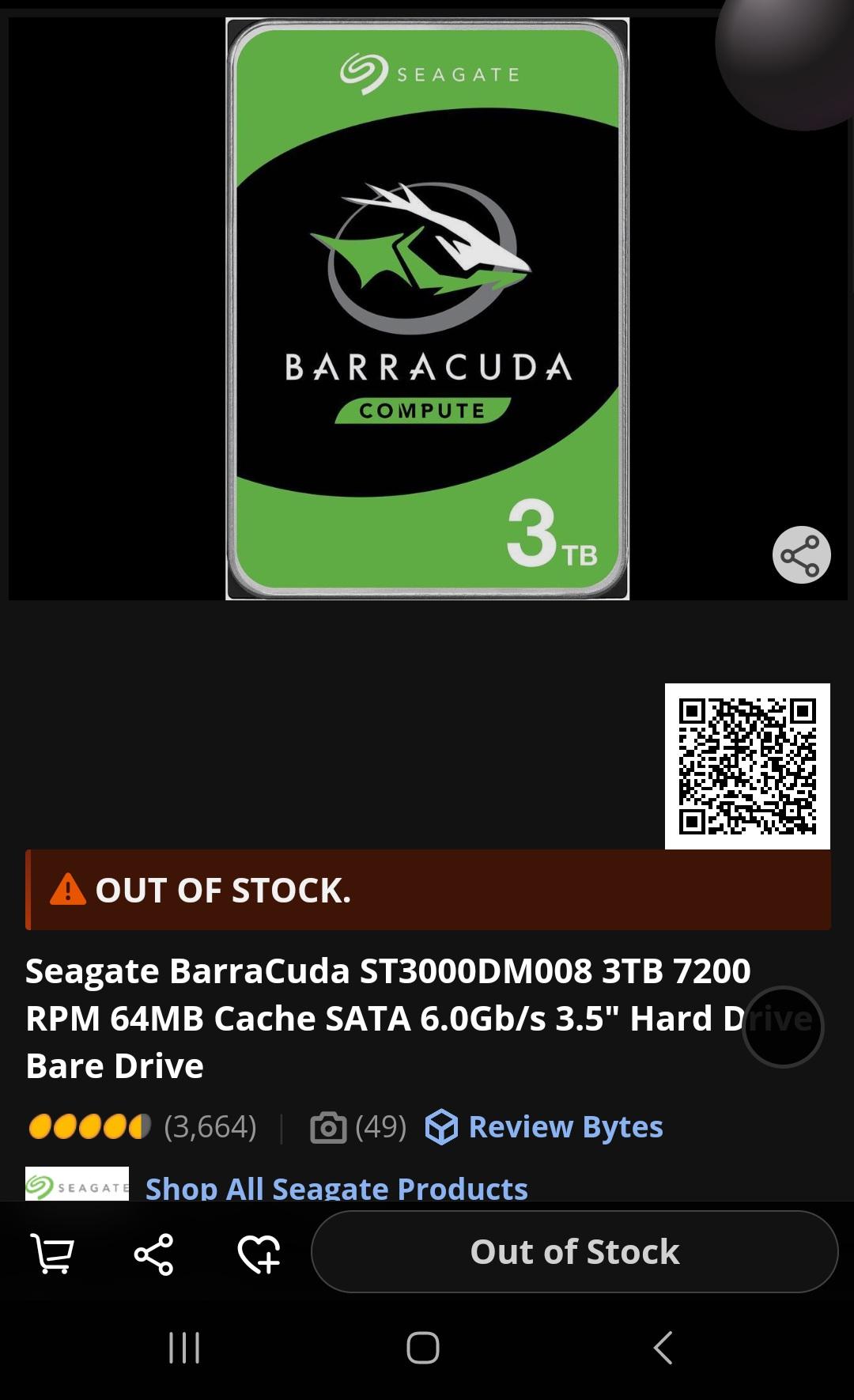 Seagate Barracuda 3TB & Firecuda 1TB