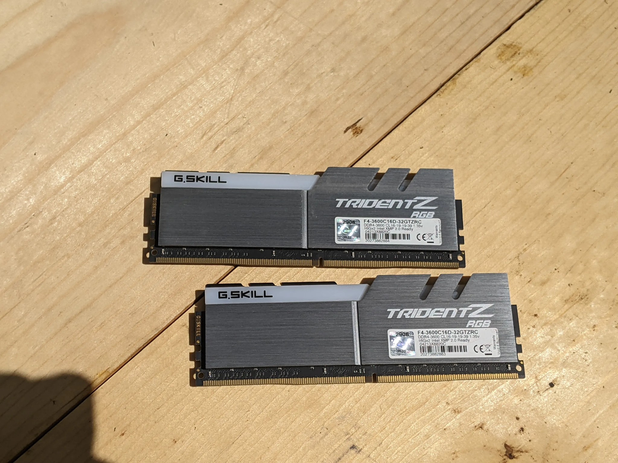 G.Skill Trident Z RGB 32 GB (2 x 16 GB) DDR4-3600 CL16 Memory