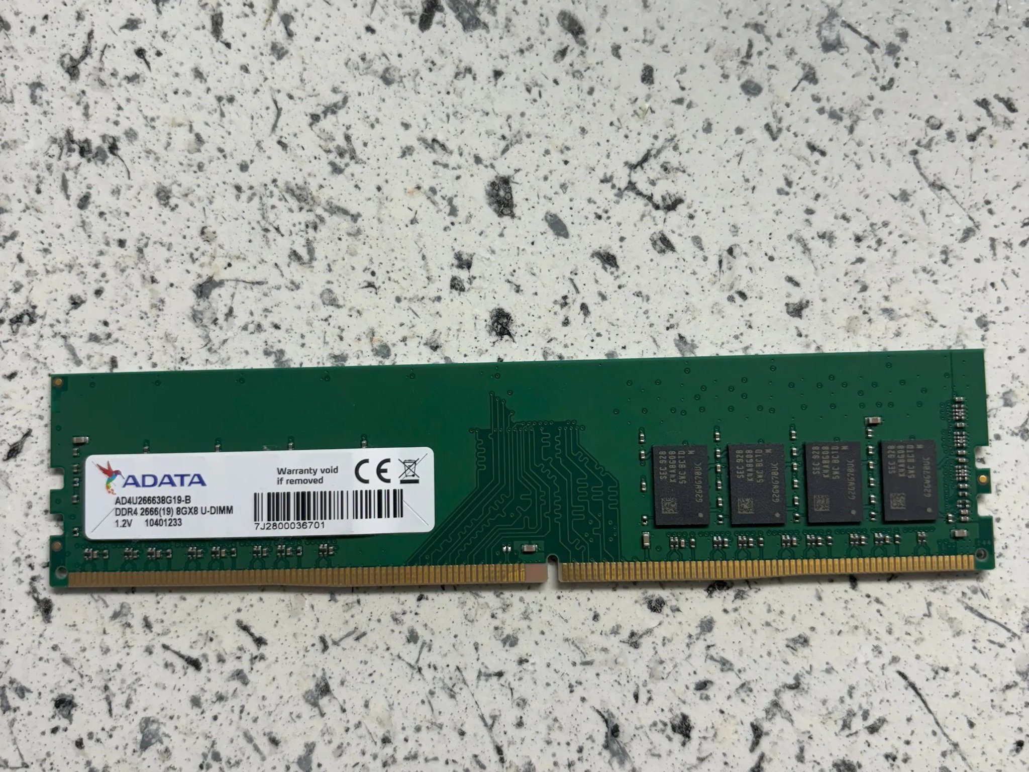 ADATA 8GB PC4 2666 PC4 21300 DDR4 2666MHz 1.2V CL19 Desktop RAM Memory