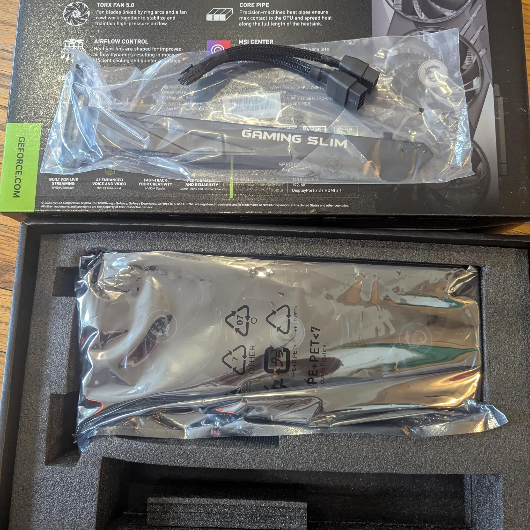 GeForce RTX™ 4070 Ti GAMING X SLIM 12G - LIKE NEW