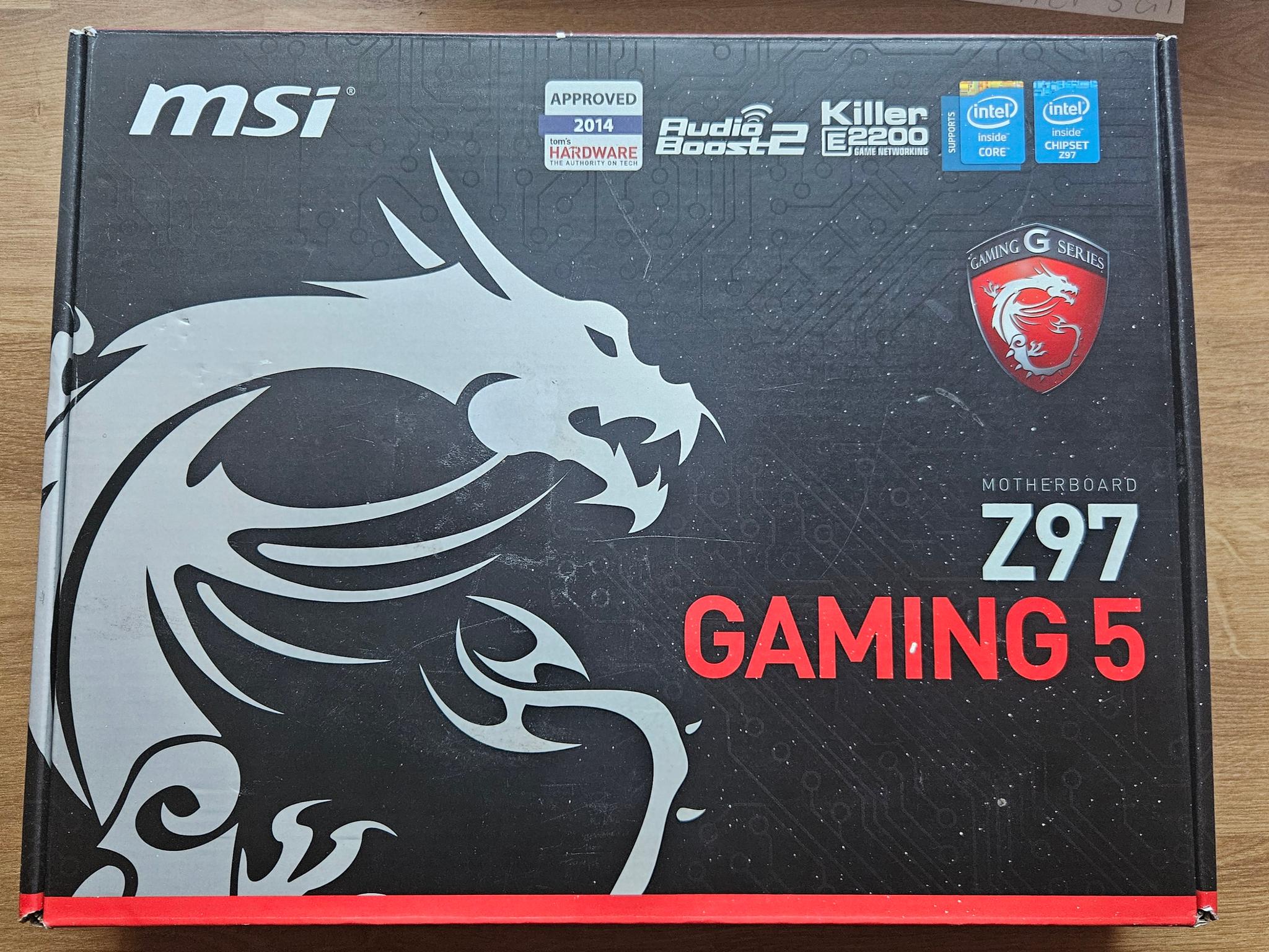 MSI Z97 Gaming 5 ATX Gaming MB, Intel i5-4590T, 16GB Crucial Ballistix 1600MHz DDR3 Combo