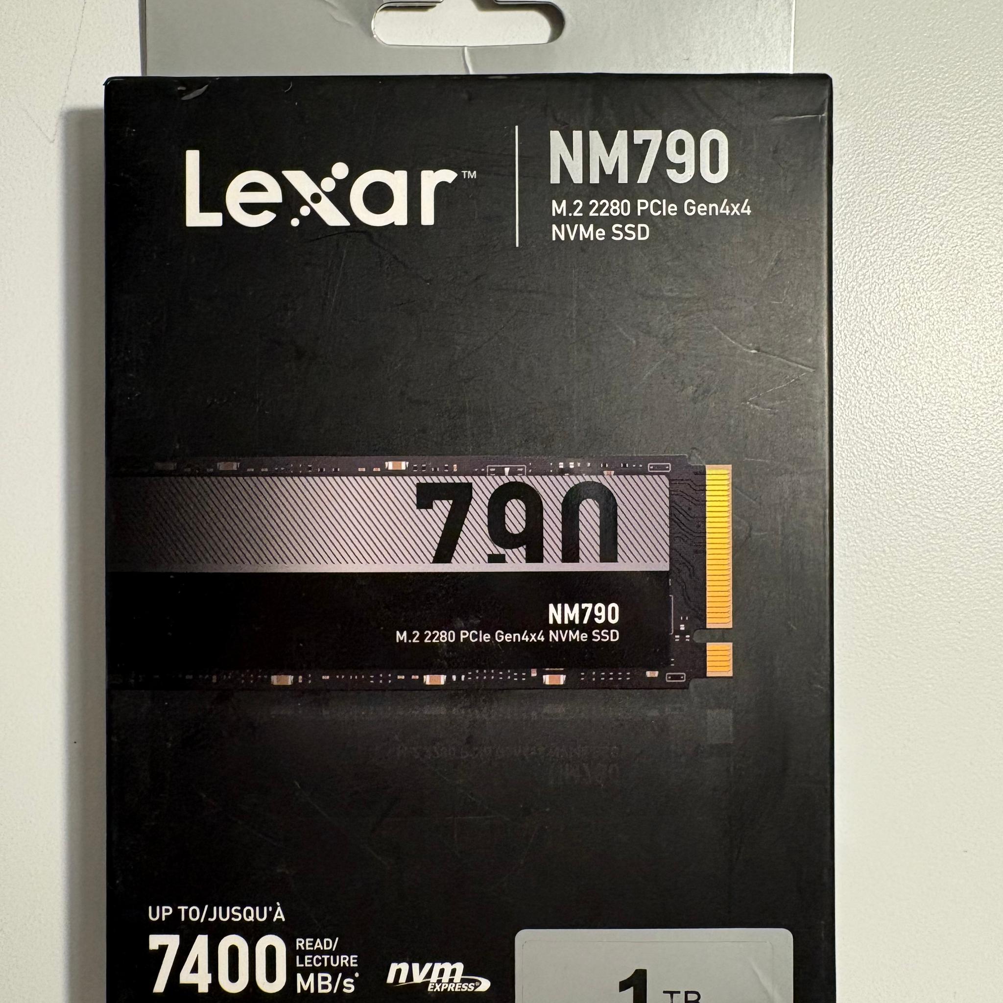 Lexar NM790 1TB - (PCIe Gen4.0x4 NVMe SSD) M.2 2280