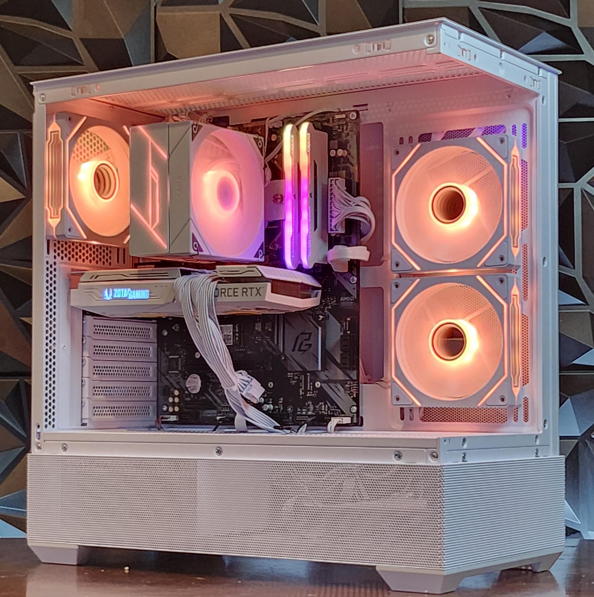 ⚪ White ⚪ Gaming Pc (Ryzen 5 + RTX 3060 TI)