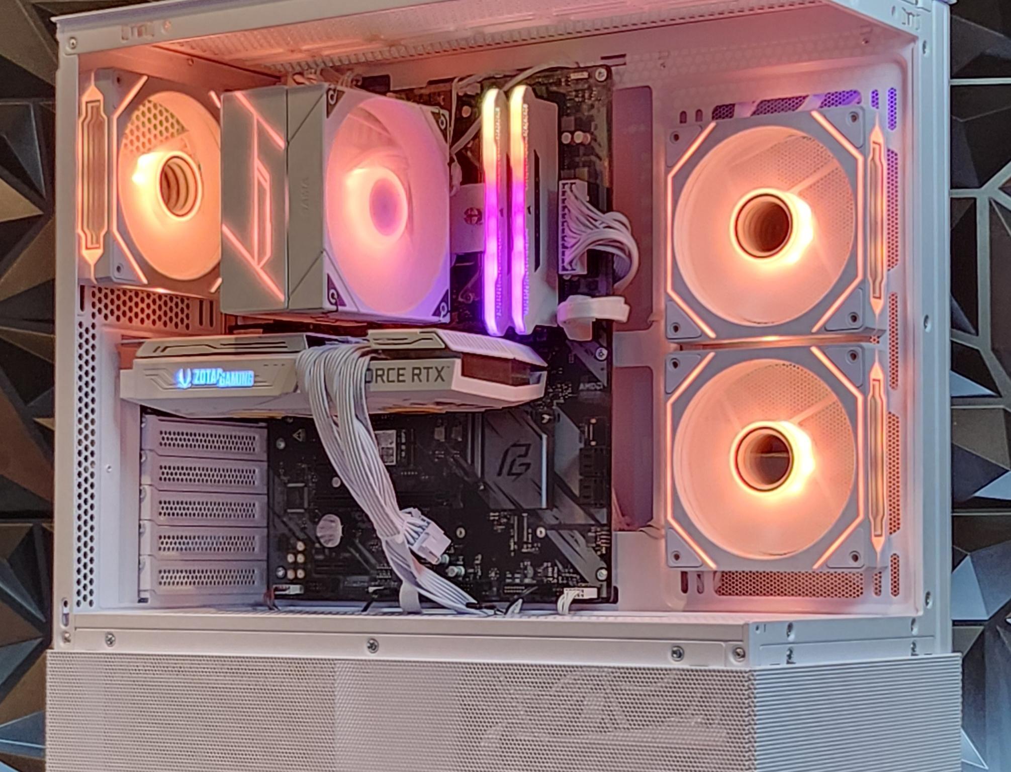 ⚪ White ⚪ Gaming Pc (Ryzen 5 + RTX 3060 TI)