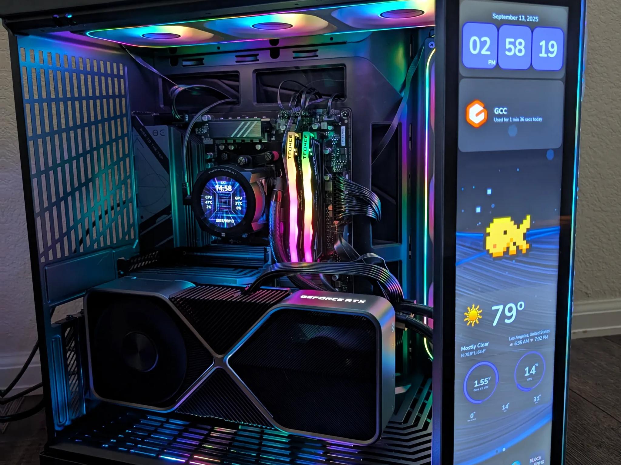 Hyte Y70 Touch with 9900X | RTX 3090 | 32GB DDR5 | 2TB NVME