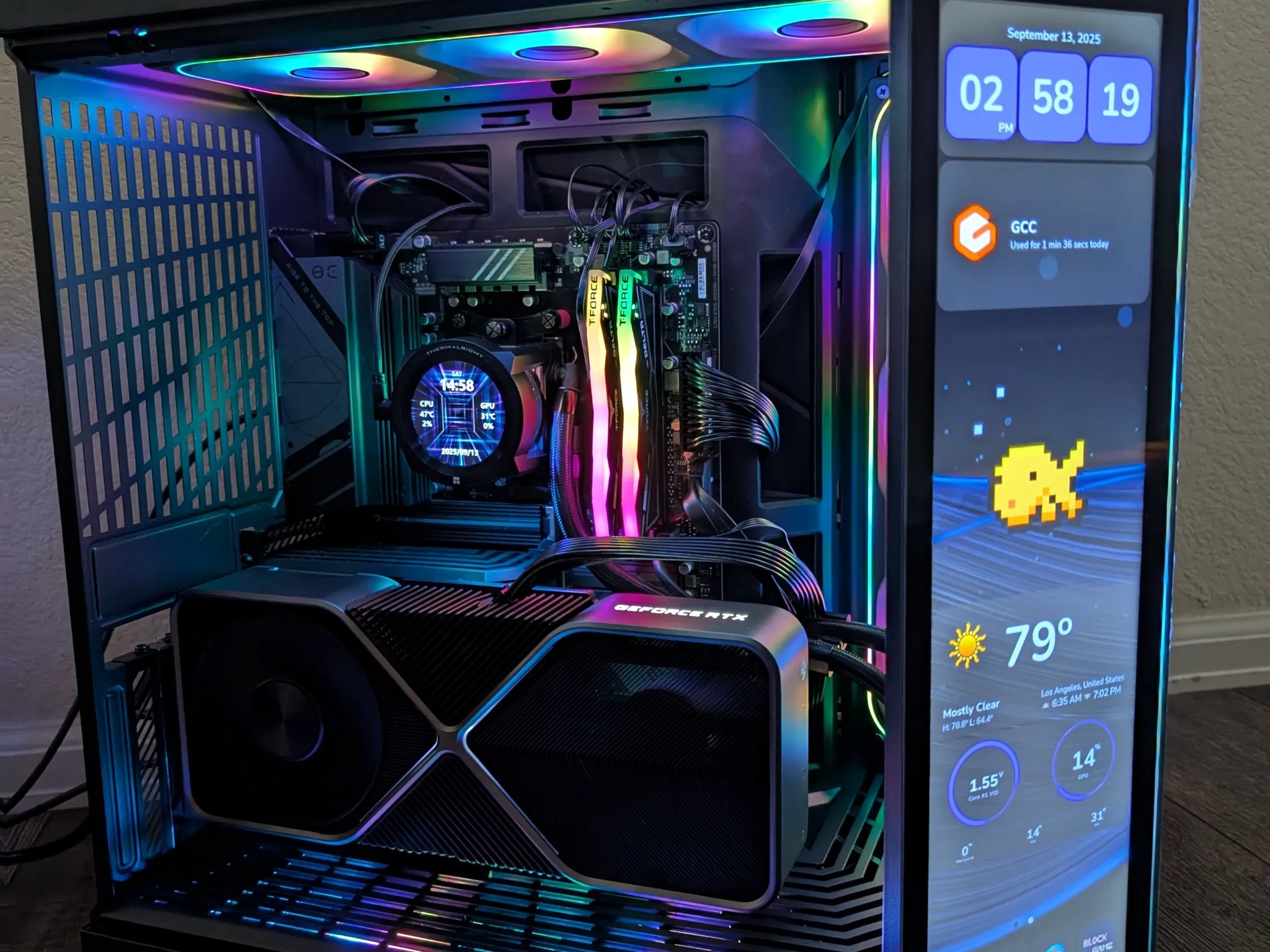 Hyte Y70 Touch with 9900X | RTX 3090 | 32GB DDR5 | 2TB NVME