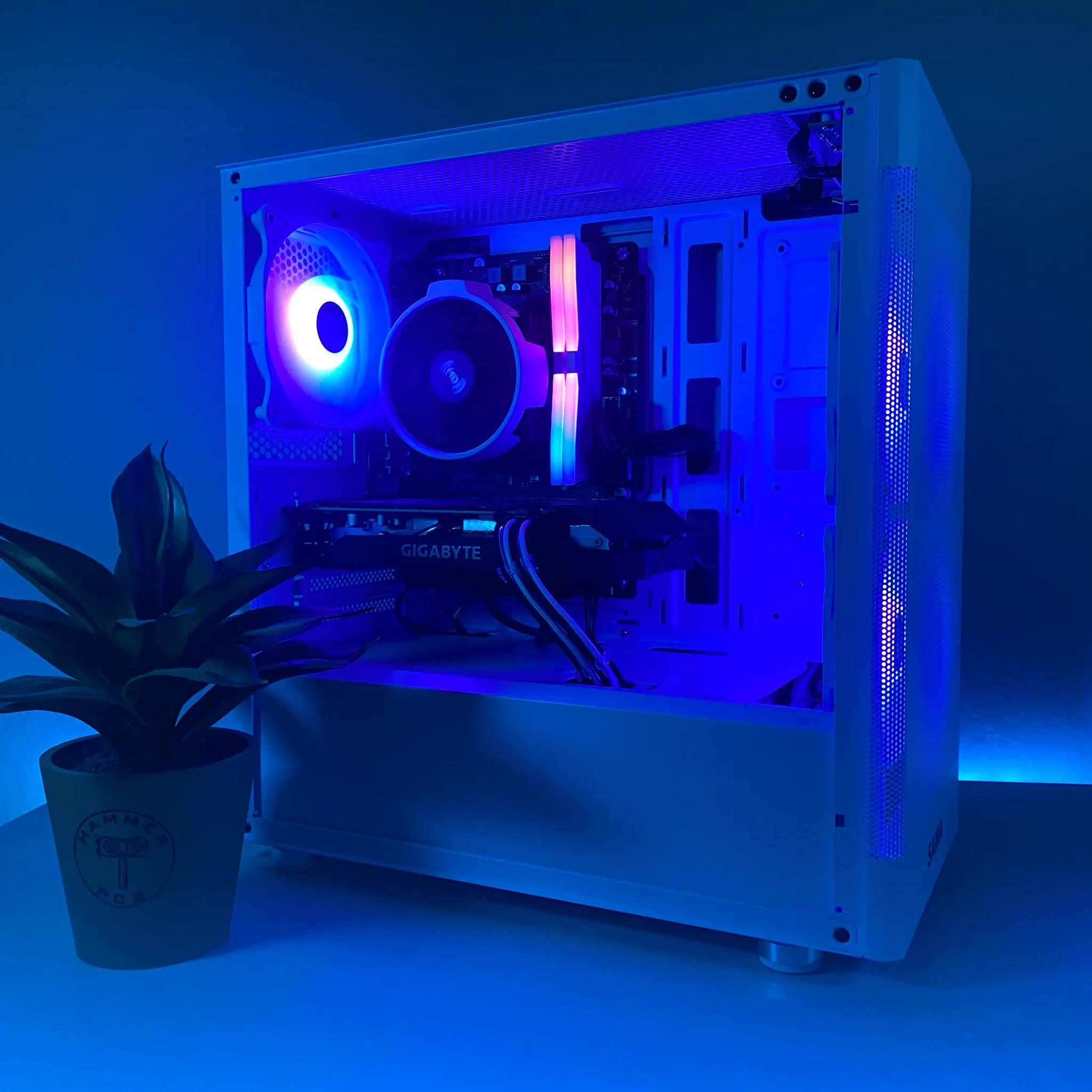 🤍 Custom Built White RGB Gaming PC 🤍 | Windows 11, GTX 1660, Ryzen 5 | Fortnite, Cyberpunk, more!