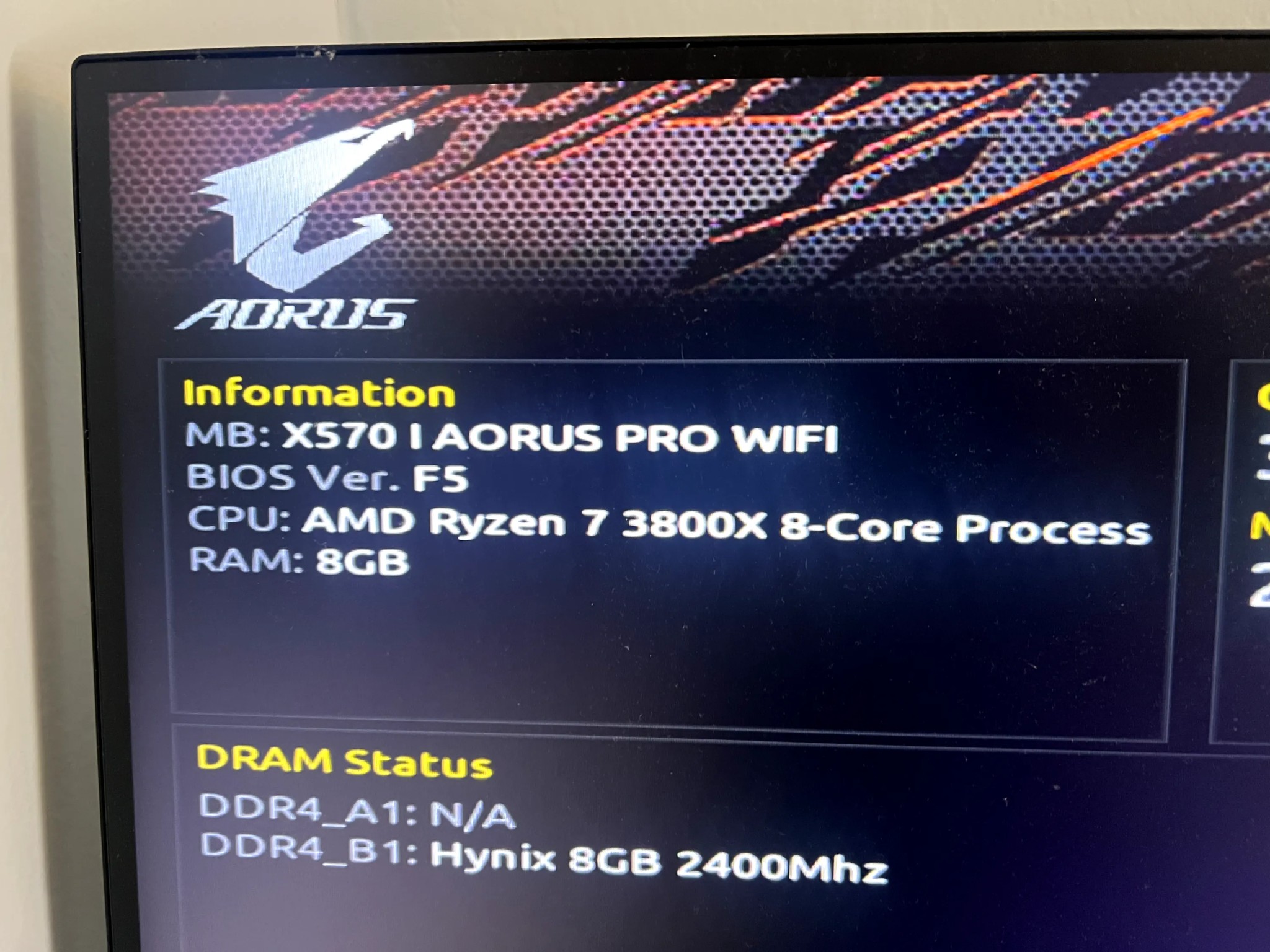 USED GIGABYTE X570I AORUS PRO WIFI - READ