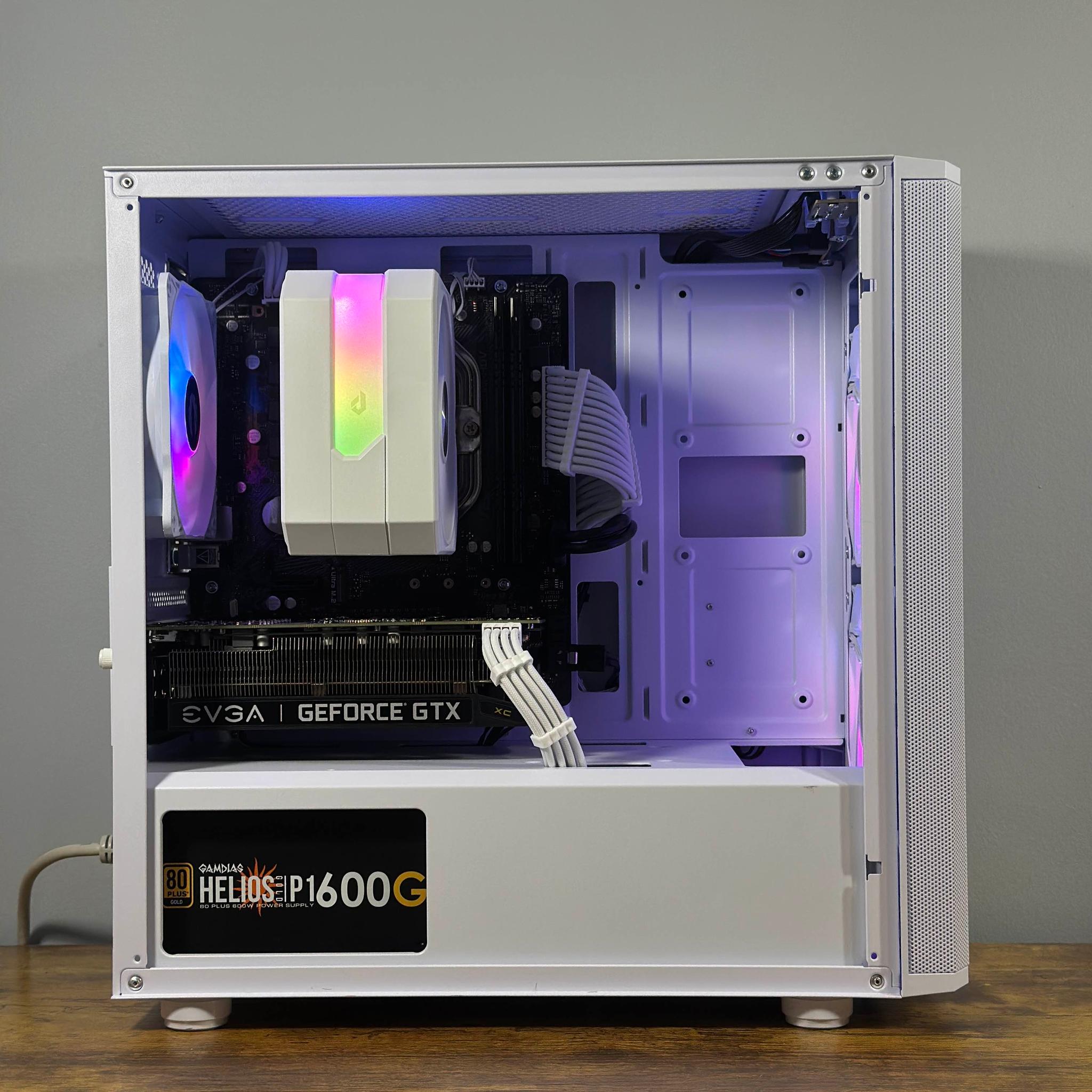 GTX 1660 6GB | Ryzen 5 4500 | 16GB DDR4 | 500GB SSD | Win11 | WIFI | 1080P White Gaming PC