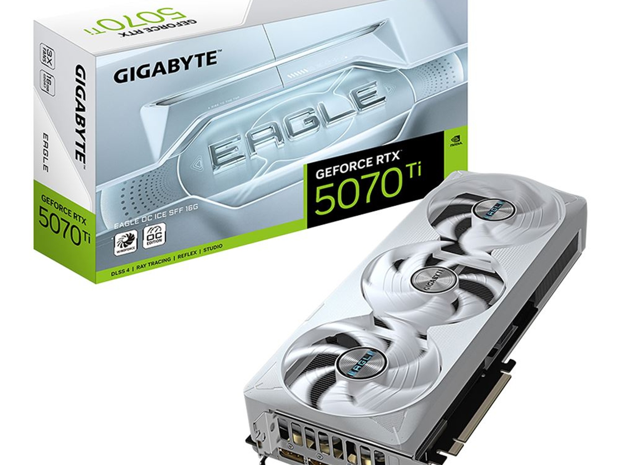 🔥 NEW — Gigabyte NVIDIA GeForce RTX 5070Ti 16G Eagle Ice OC SFF Video Card 🔥