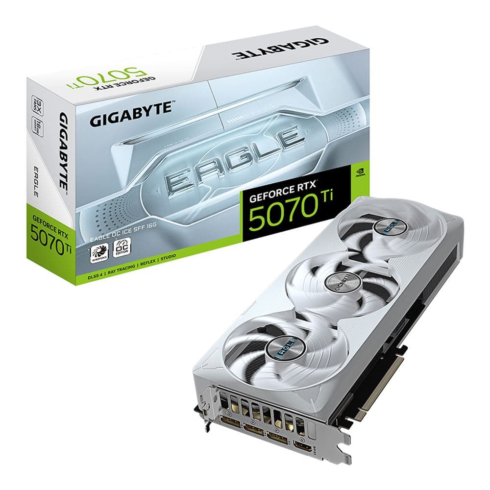 🔥 NEW — Gigabyte NVIDIA GeForce RTX 5070Ti 16G Eagle Ice OC SFF Video Card 🔥