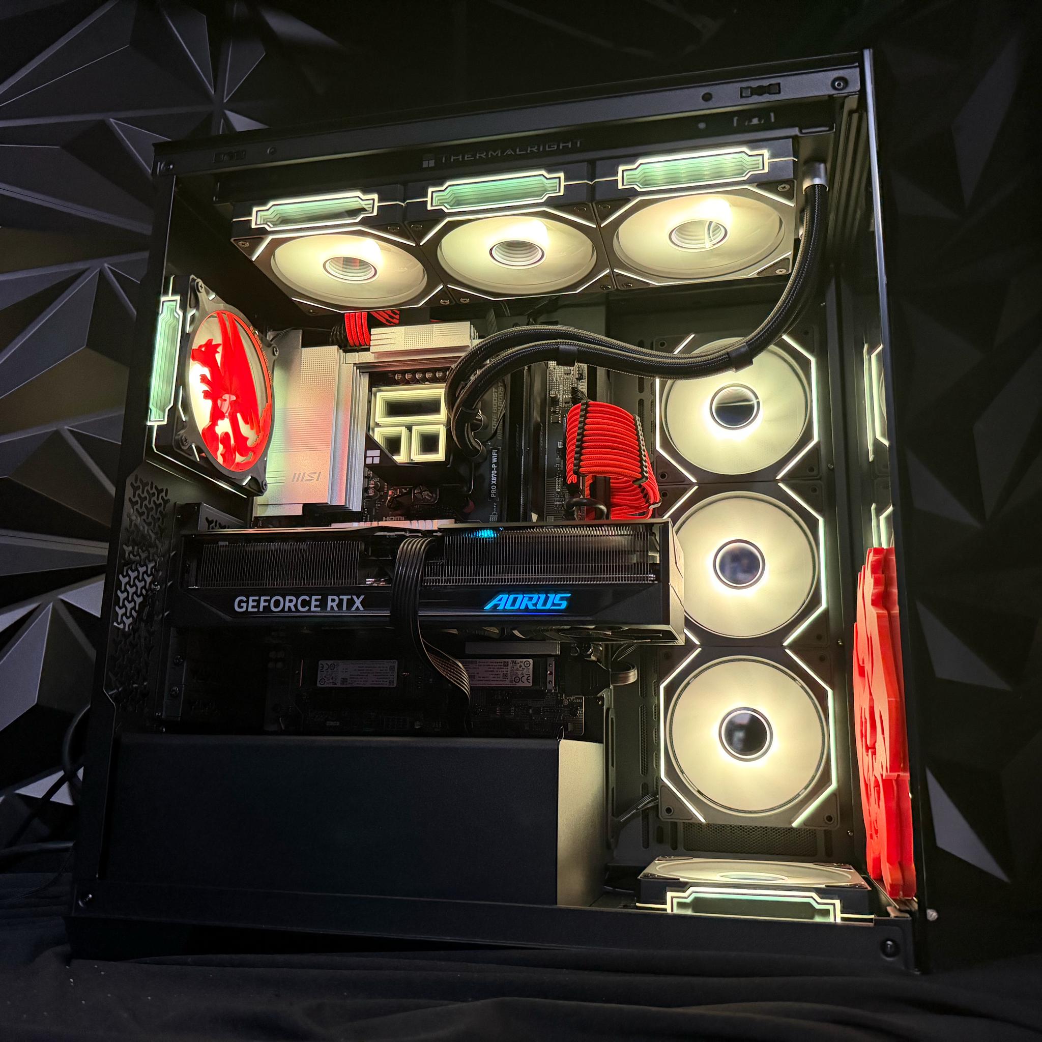 🔥🧡 PRIZM ZARD🧡🔥  Ryzen 9 7900X| RTX 5070| 32 GB DDR5| 2.5 TB NVMe| 850W PSU