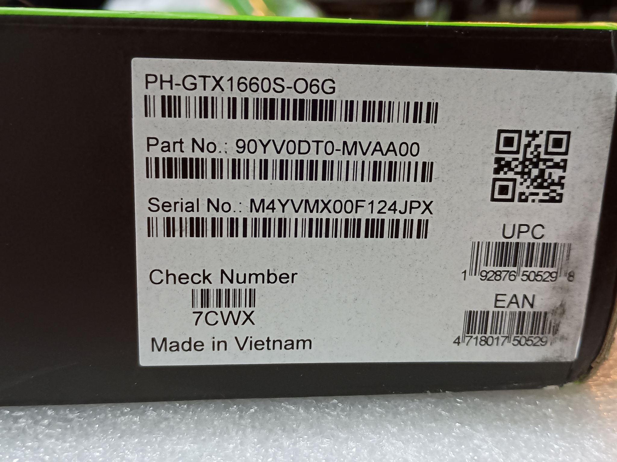 Asus Phoenix OC GeForce GTX 1660 SUPER 6GB