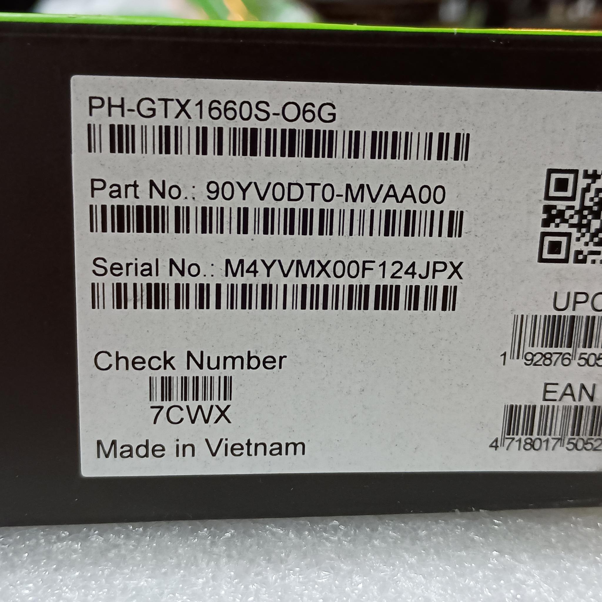 Asus Phoenix OC GeForce GTX 1660 SUPER 6GB