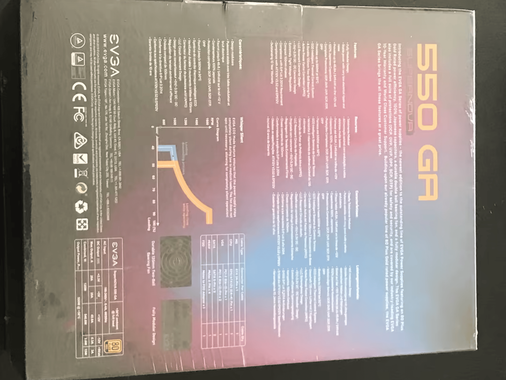 BNIB EVGA SUPERNOVA GA 550W