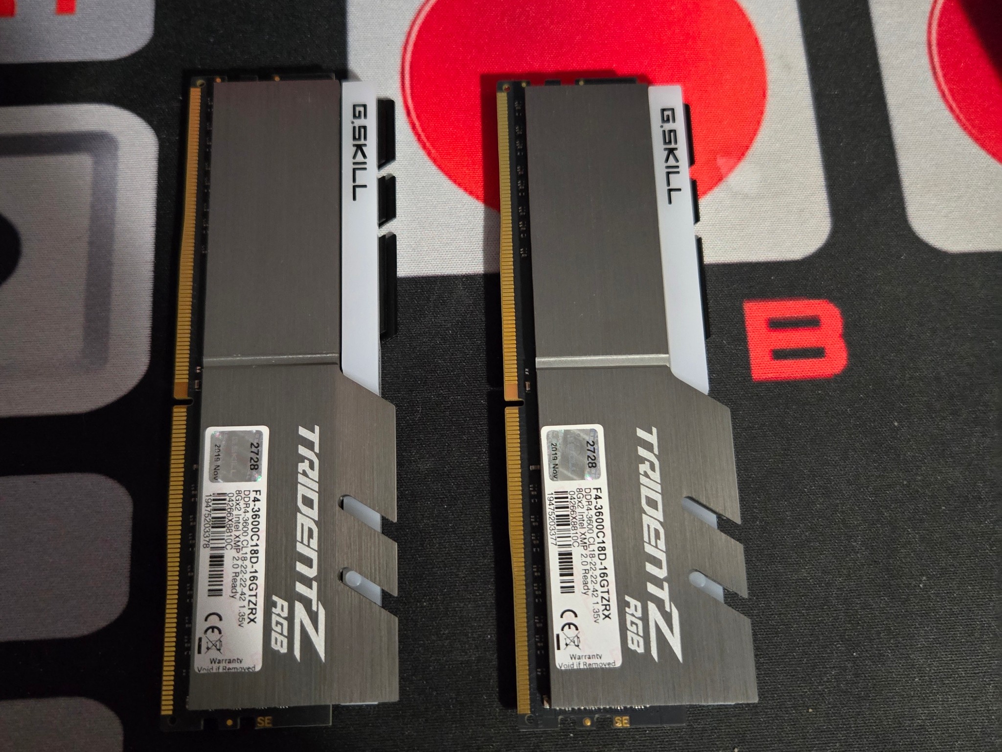 G. Skill Trident Z RGB 16 GB (2 x 8 GB) DDR4-3600 CL18 Memory