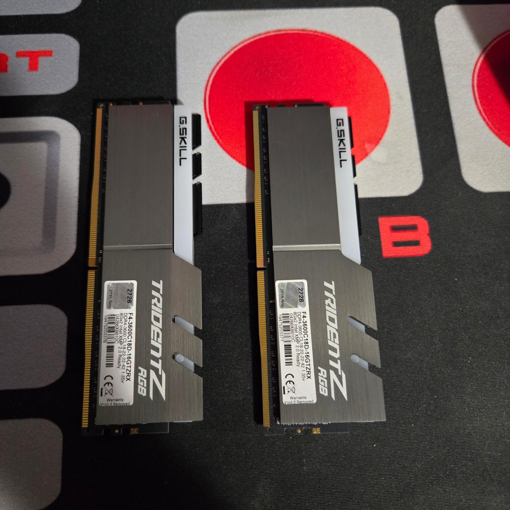 G. Skill Trident Z RGB 16 GB (2 x 8 GB) DDR4-3600 CL18 Memory