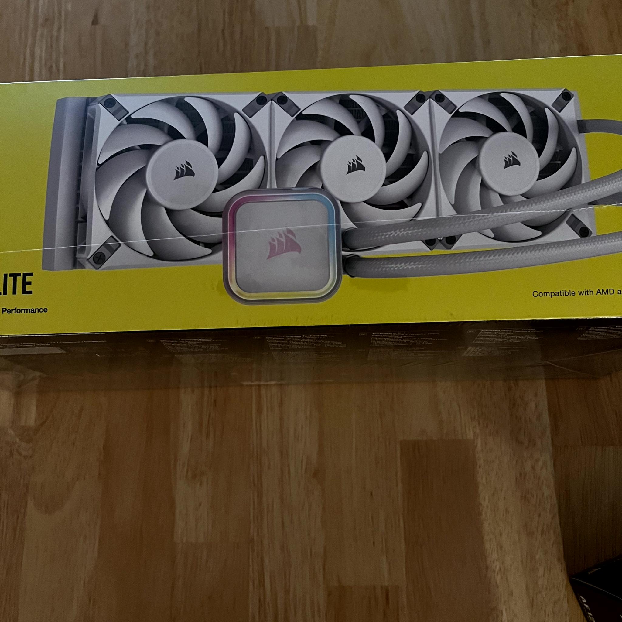 **WHITE** Corsair iCue H150i RGB Elite | AF120 RGB Elite fan 3-pack